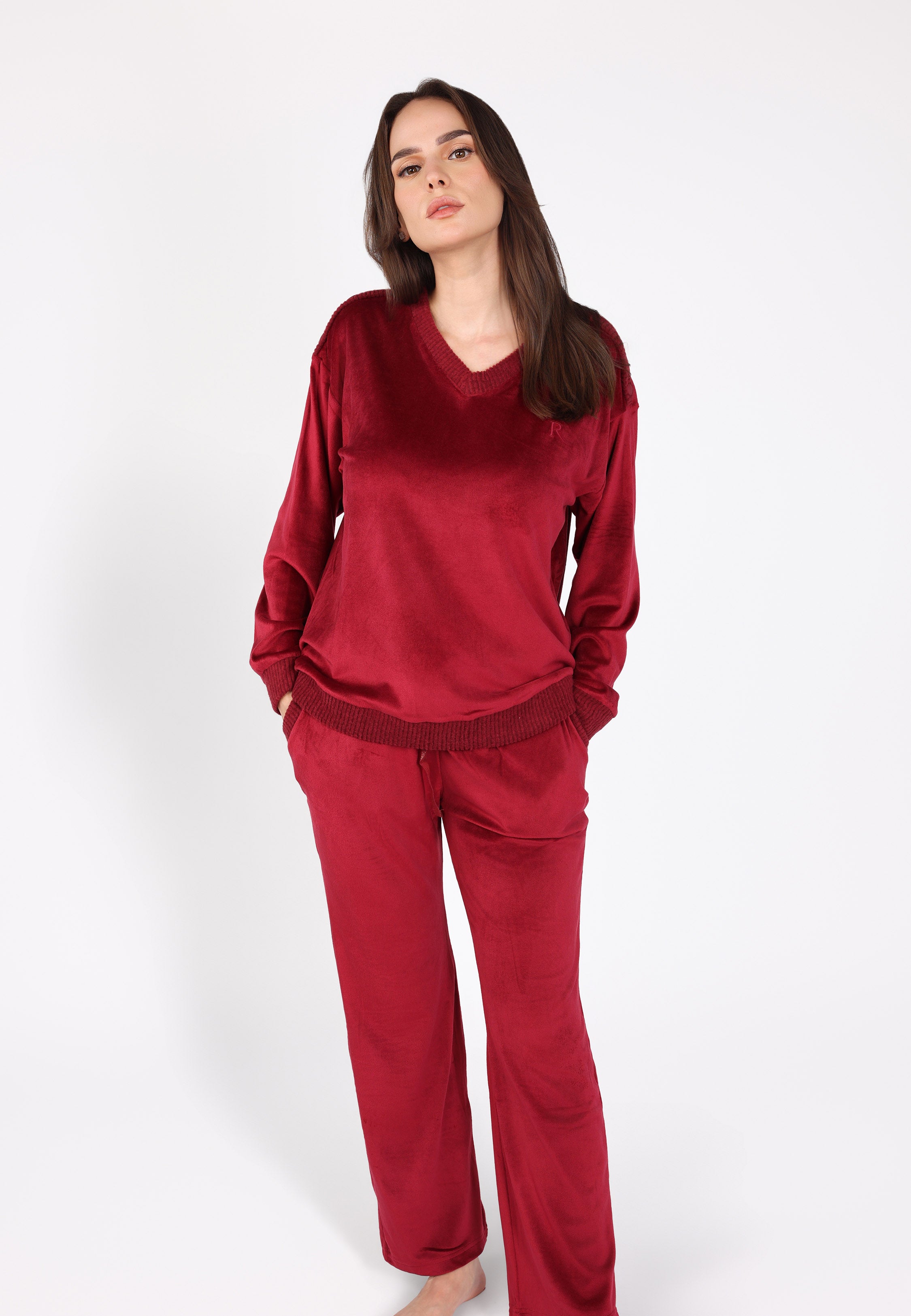 Ensemble pyjama col V | Collection Velvet MLC
