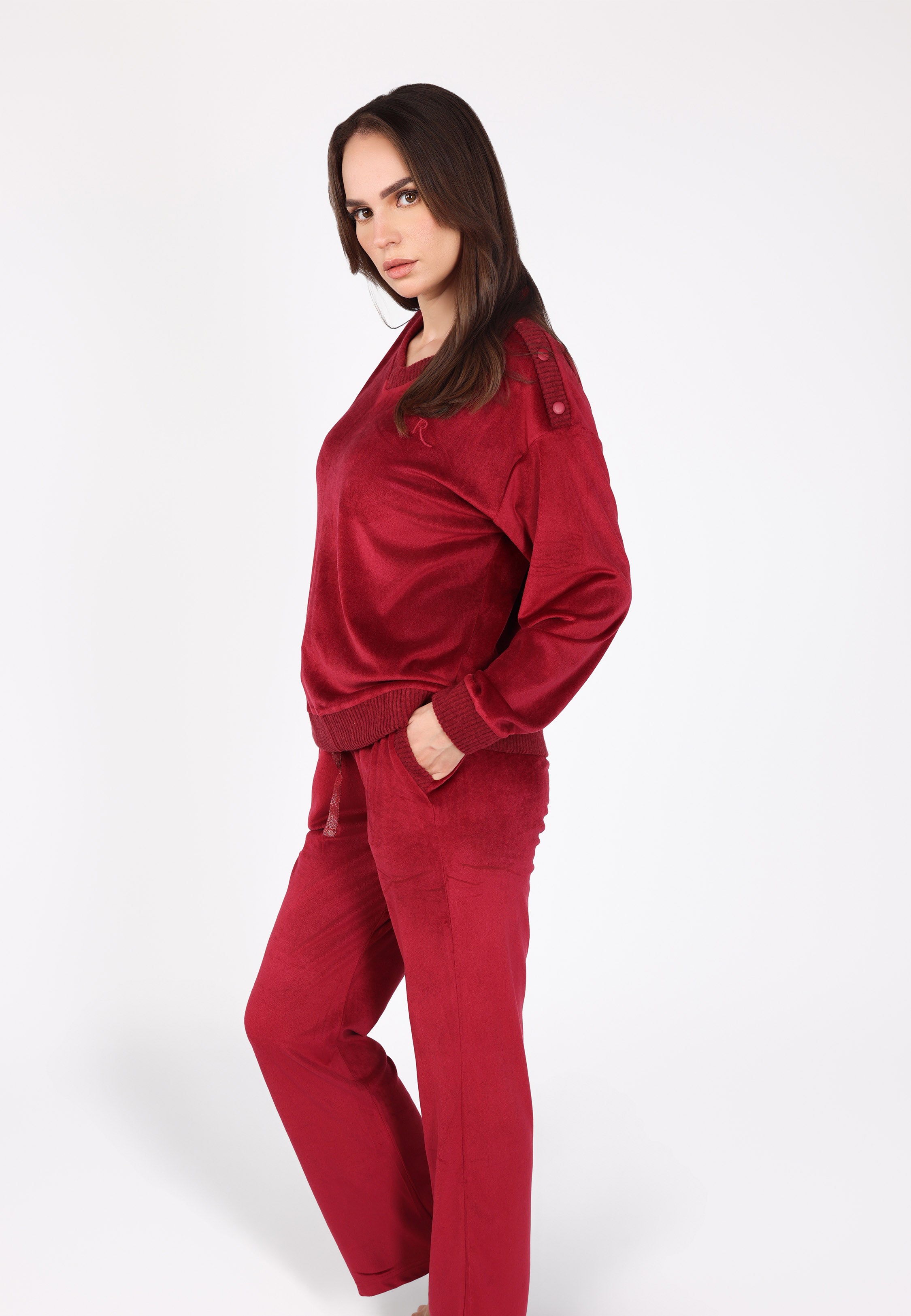 Ensemble pyjama col V | Collection Velvet MLC