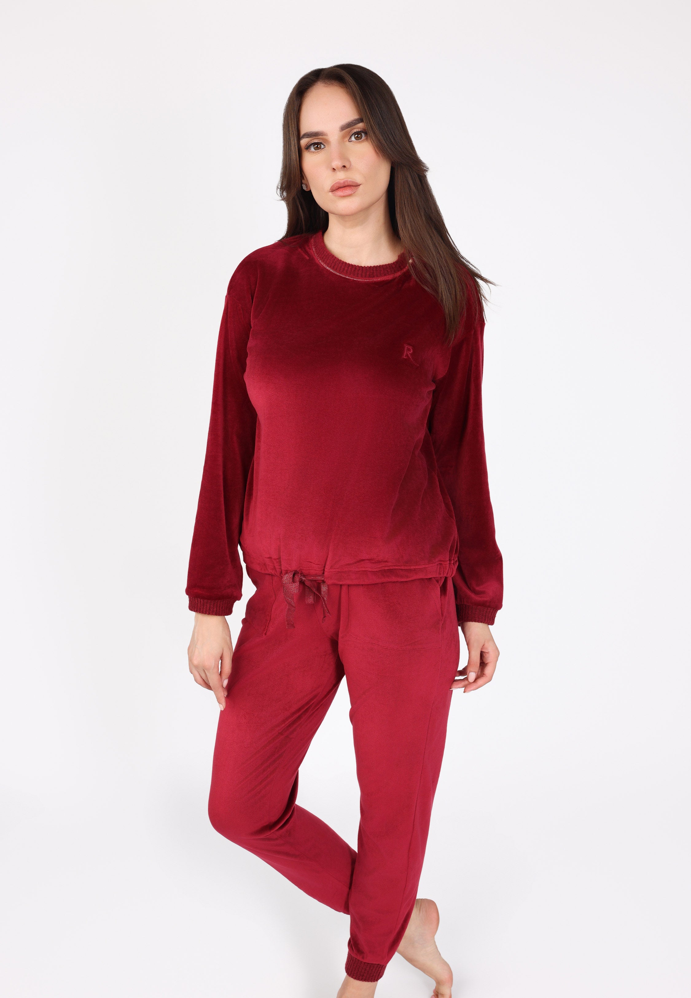 Ensemble pyjama à boutons épaule | Collection Velvet MLC