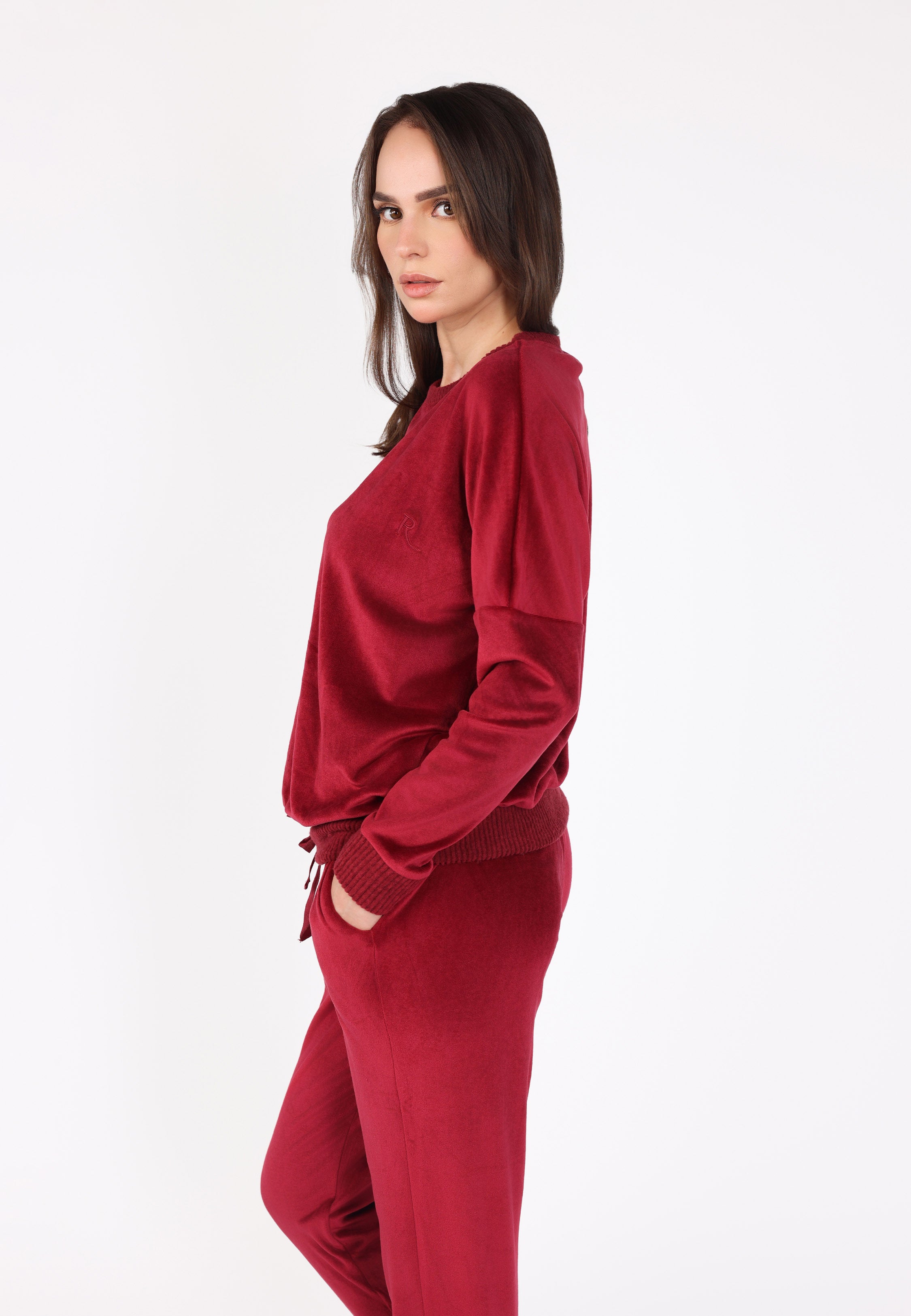 Ensemble pyjama col rond | Collection Velvet MLC
