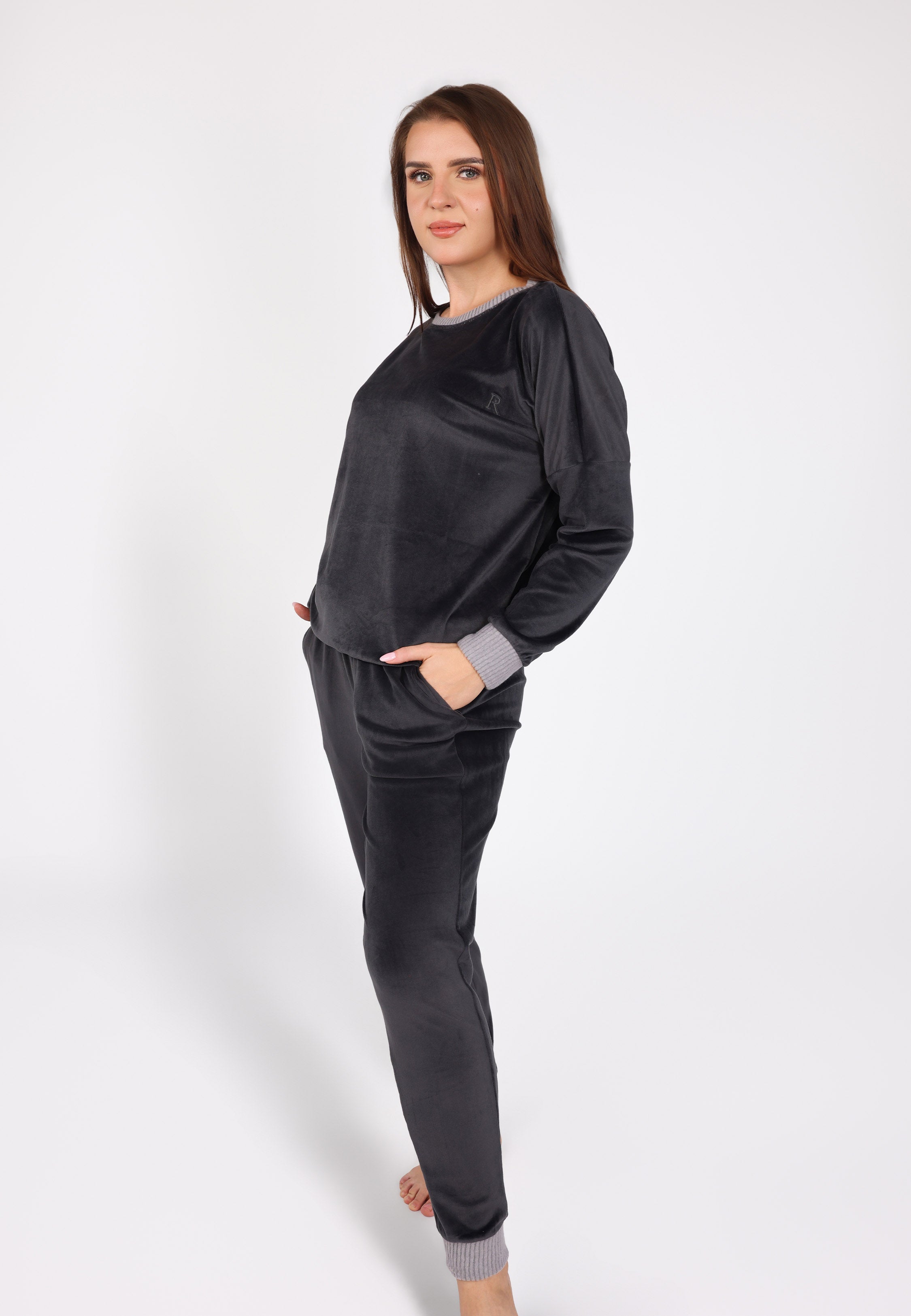 Ensemble pyjama col rond | Collection Velvet MLC