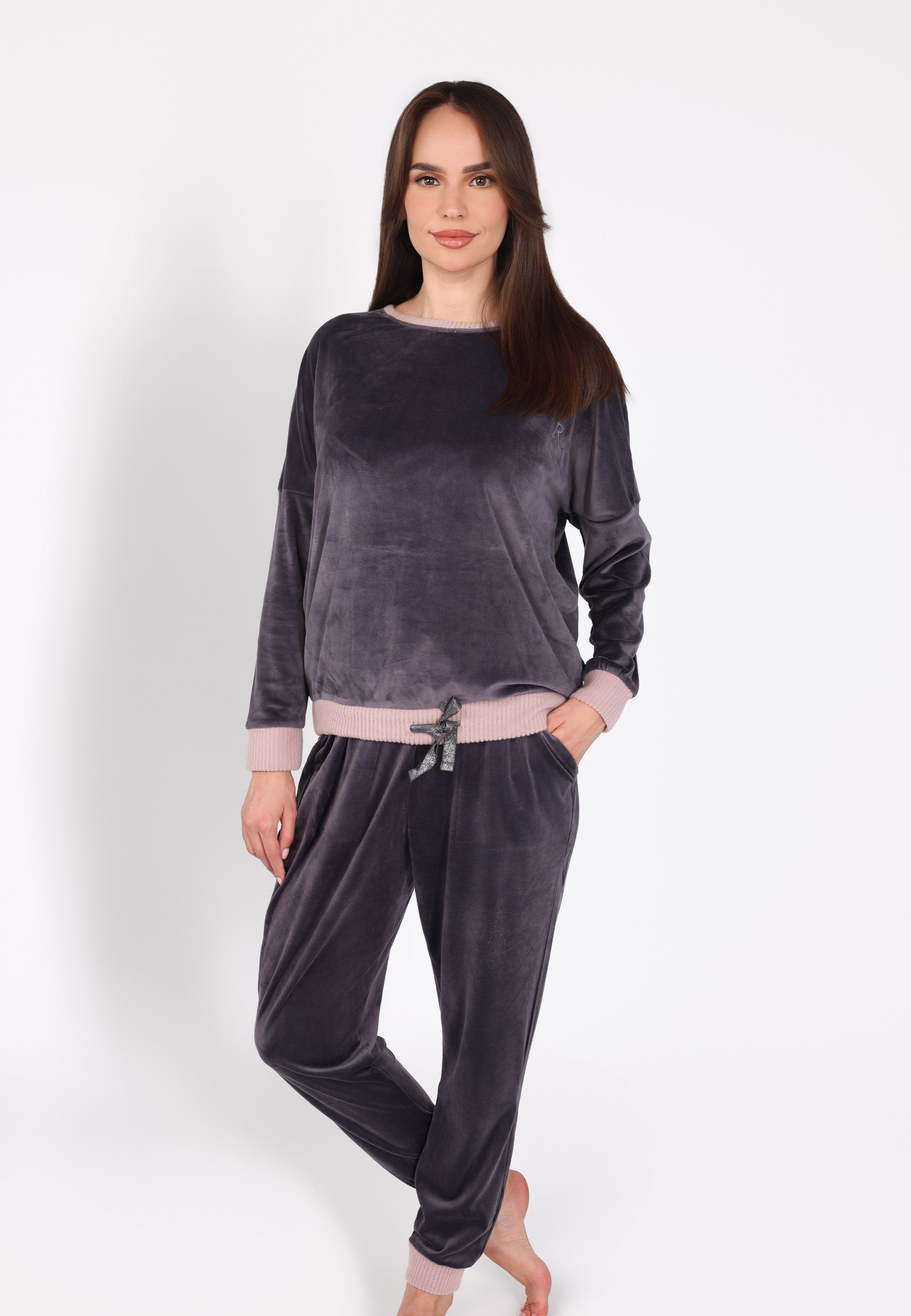 Ensemble pyjama col rond | Collection Velvet MLC