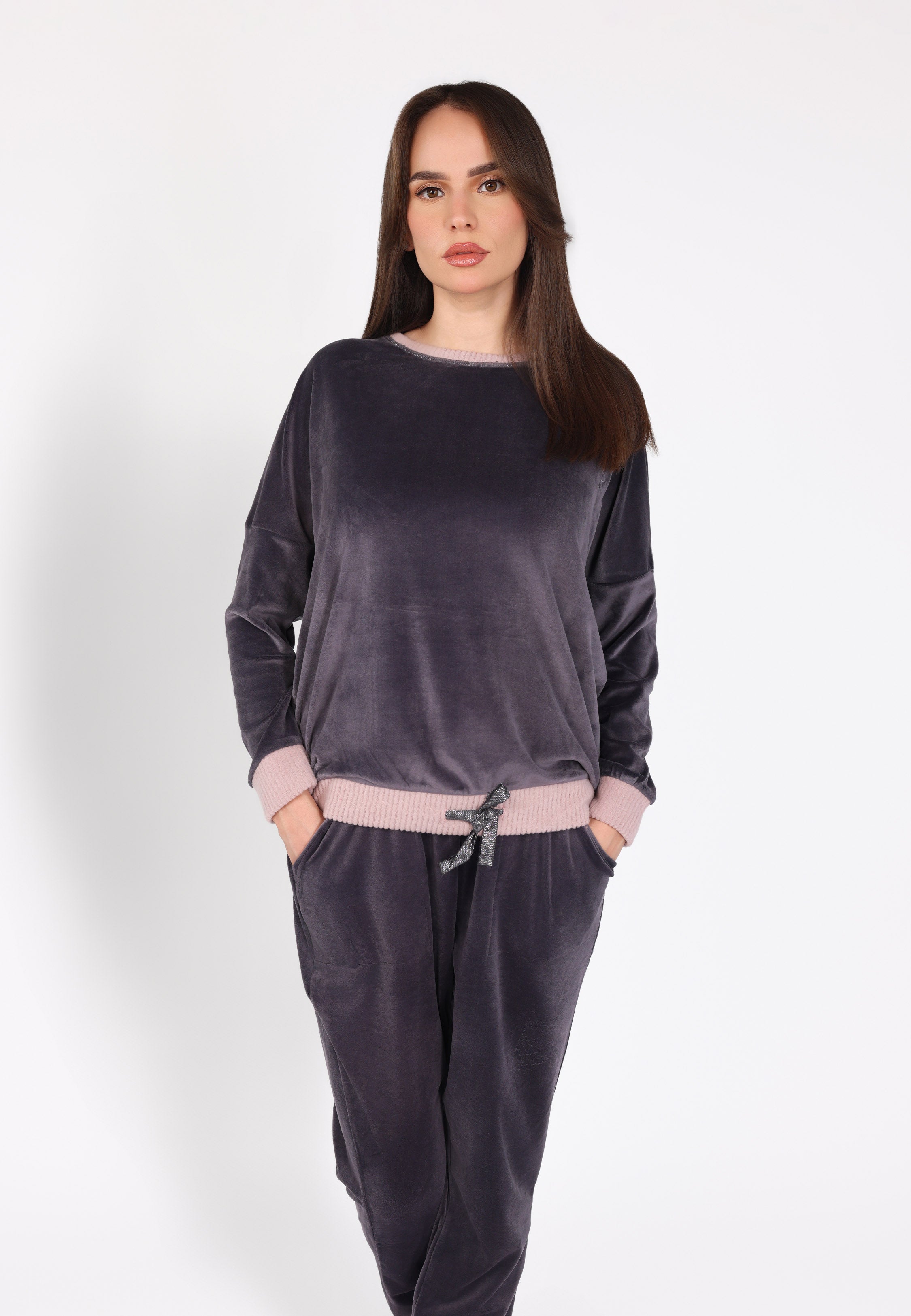 Ensemble pyjama col rond | Collection Velvet MLC