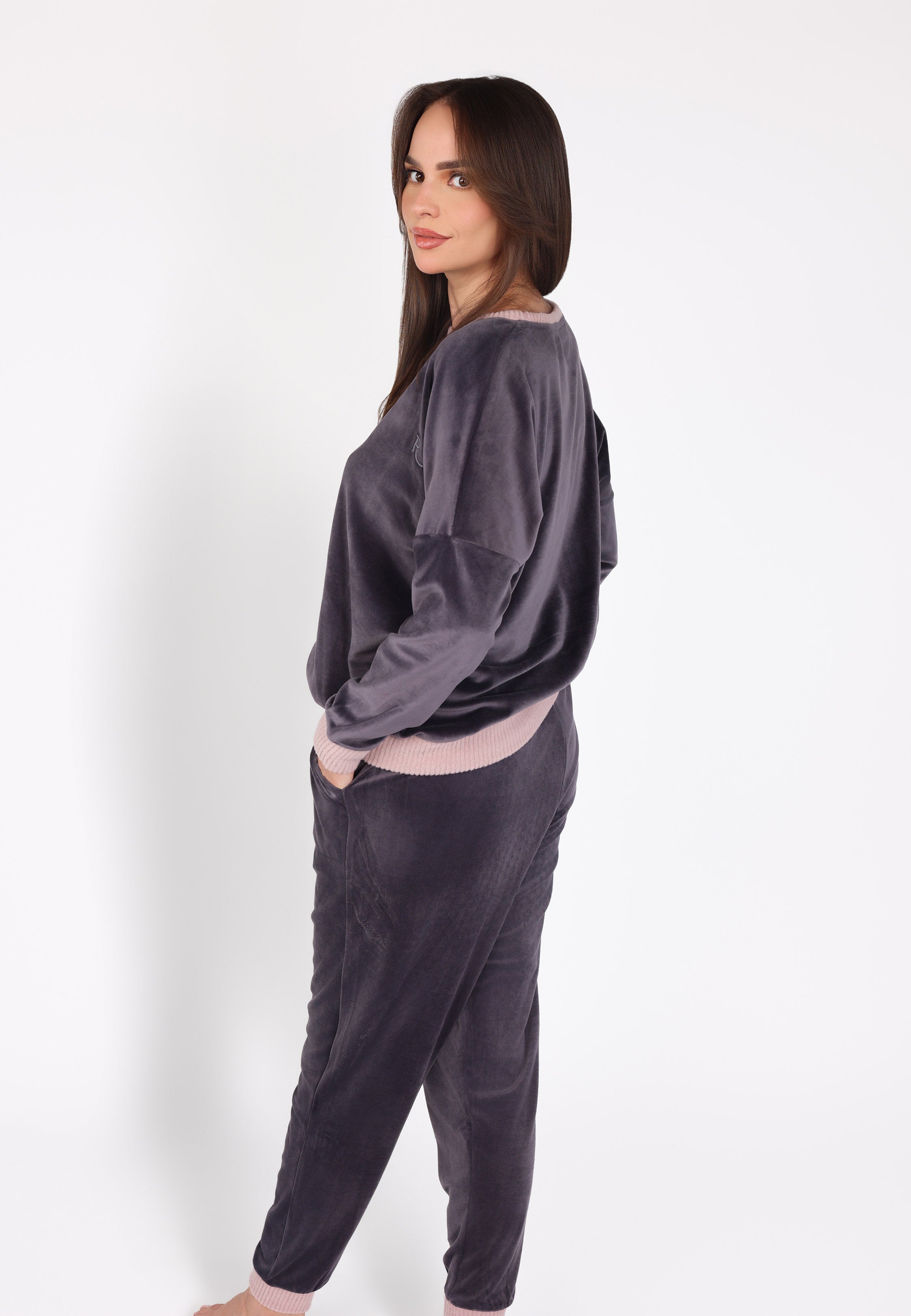 Ensemble pyjama col rond | Collection Velvet MLC