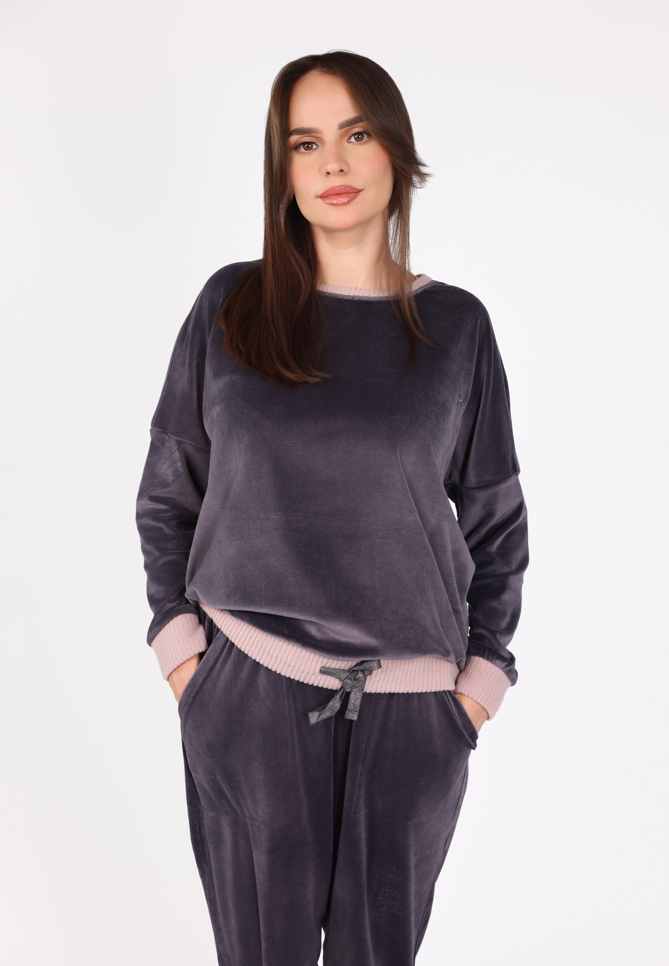 Ensemble pyjama col rond | Collection Velvet MLC