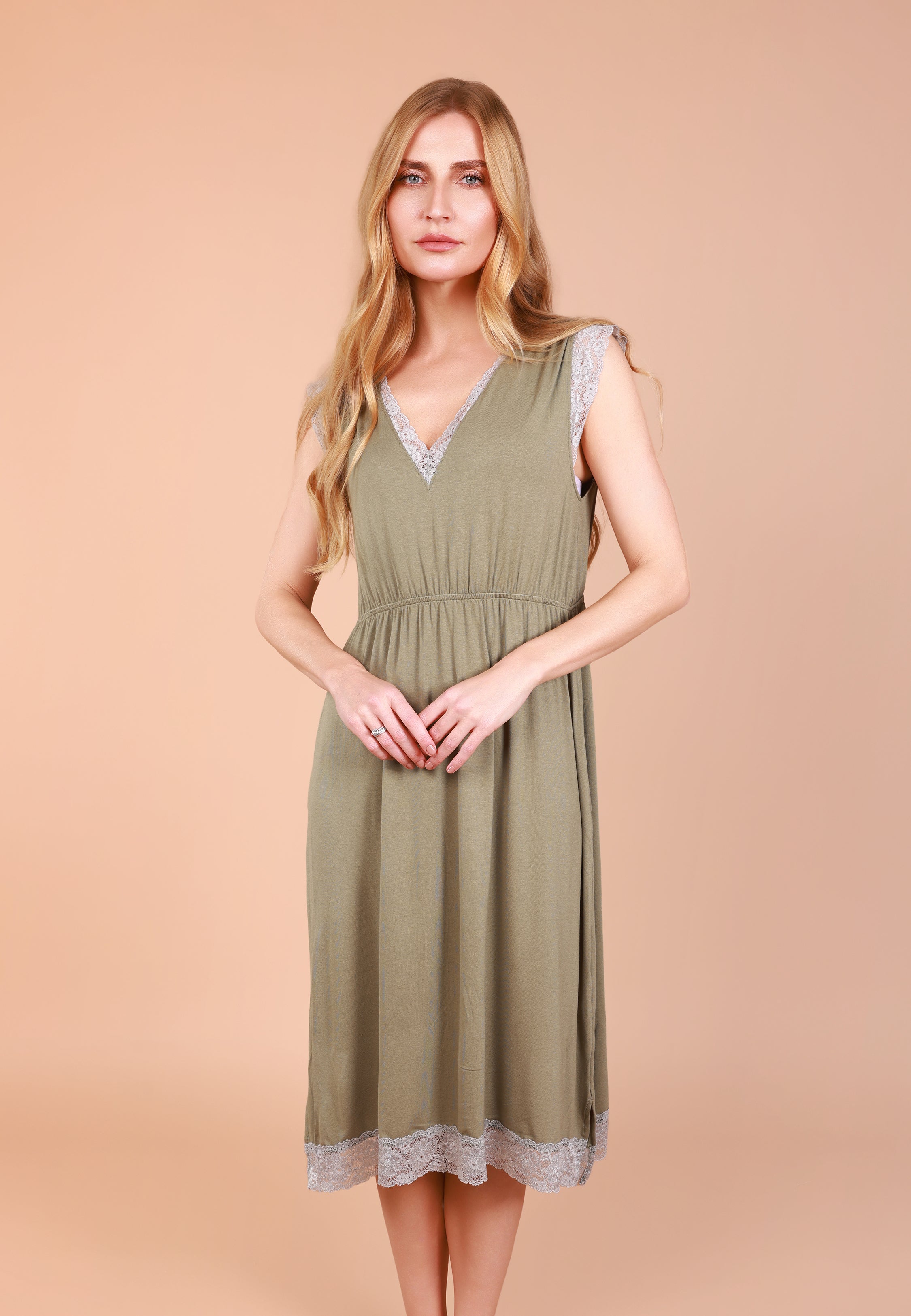 Robe Midi sans Manches | Collection Touche D'élégance