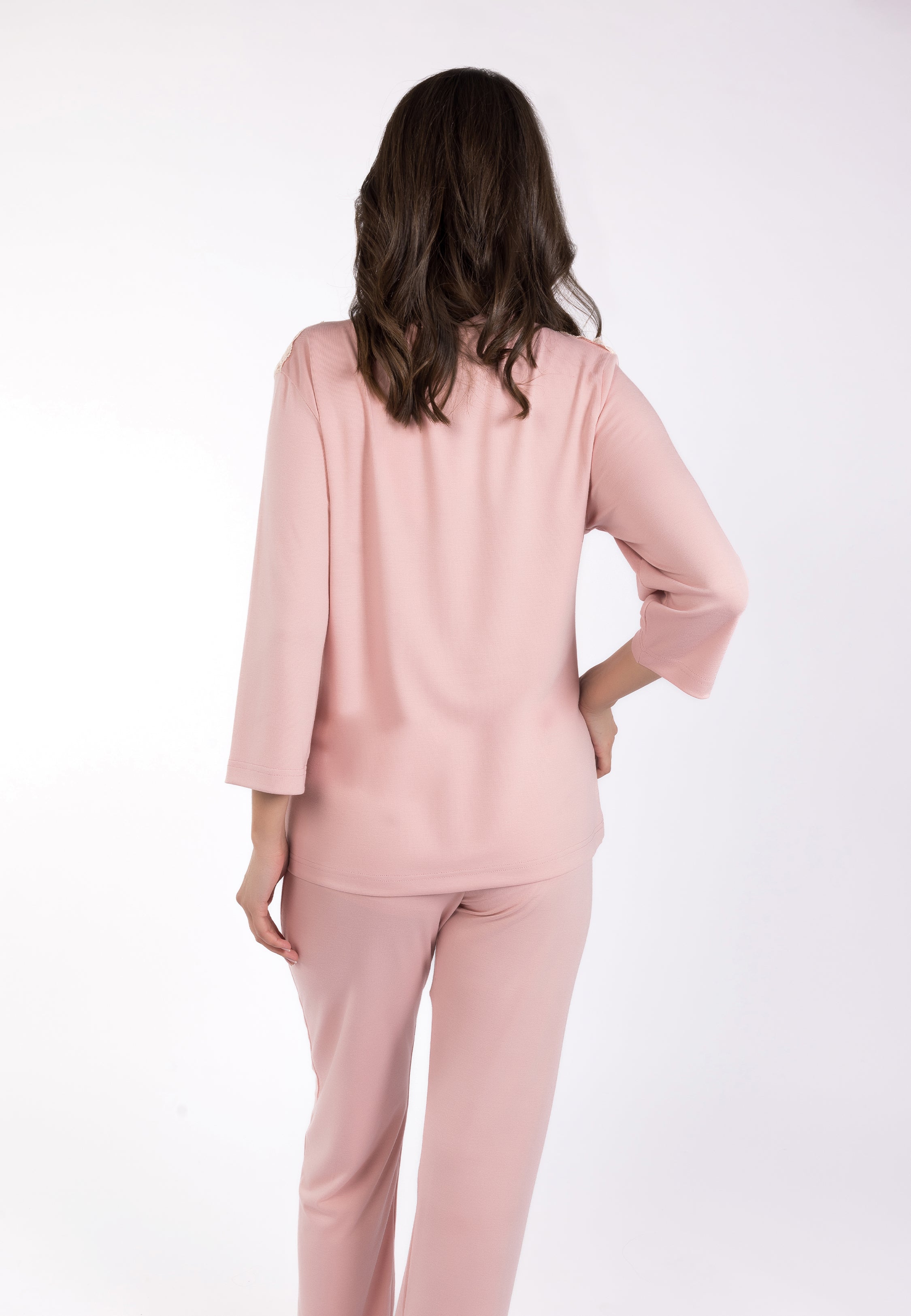 Pyjama deux pièces avec dentelle | Collection NOSTALGIA