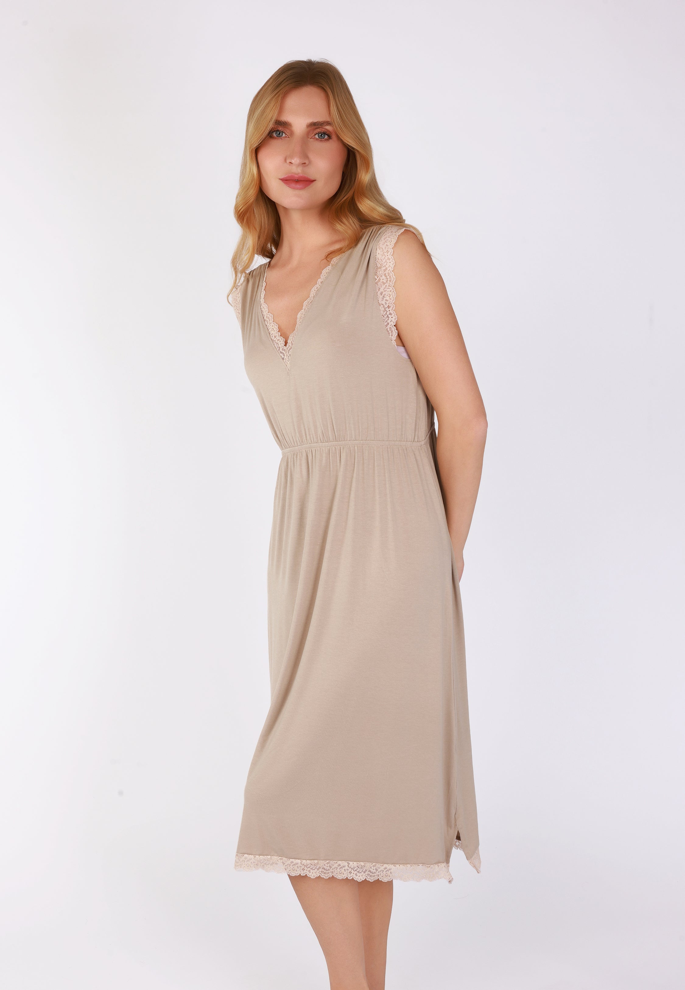 Robe Midi sans Manches | Collection Touche D'élégance