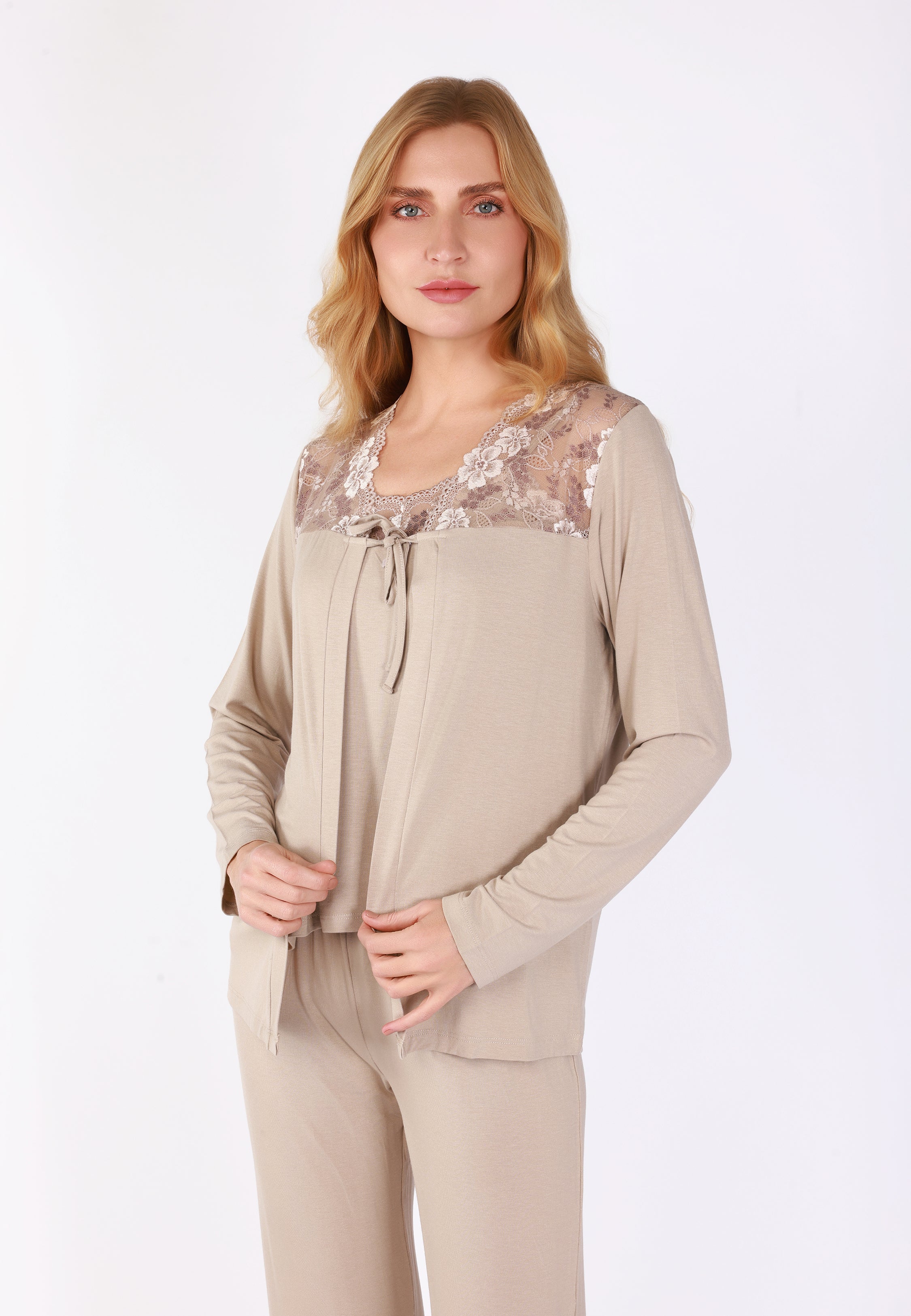 Ensemble pyjama trois pièces | Collection Touche D'élégance