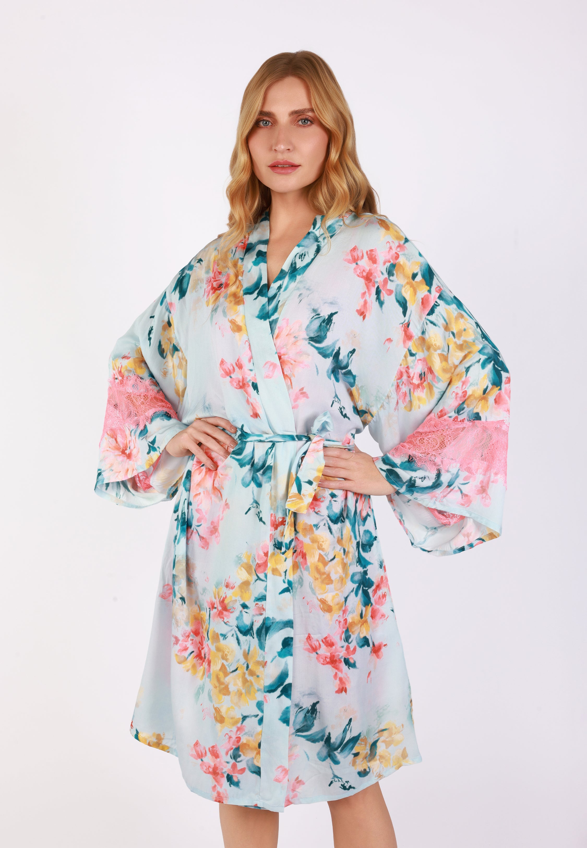 Kimono Long à imprimé floral | Collection Floral Print