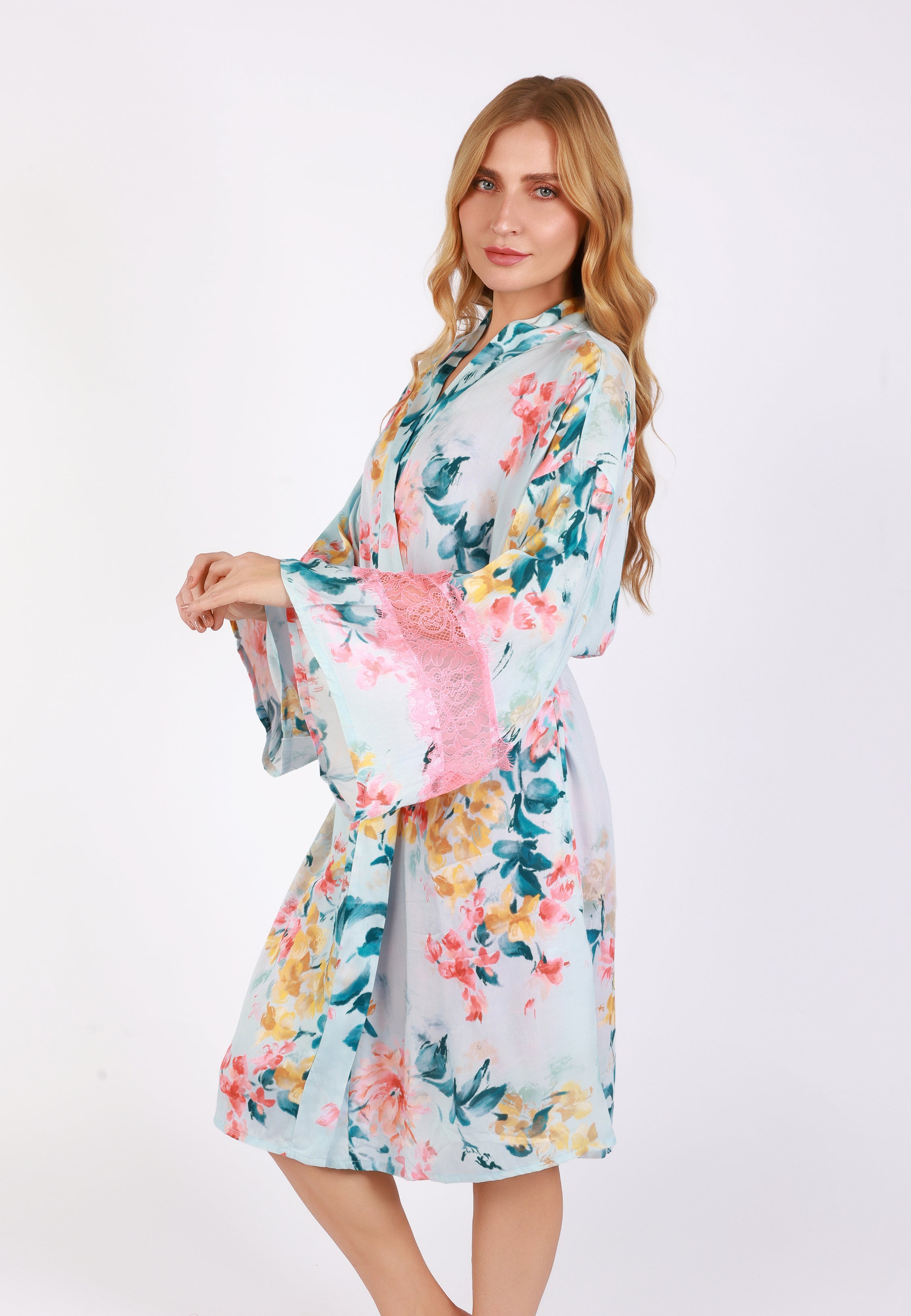 Kimono Long à imprimé floral | Collection Floral Print