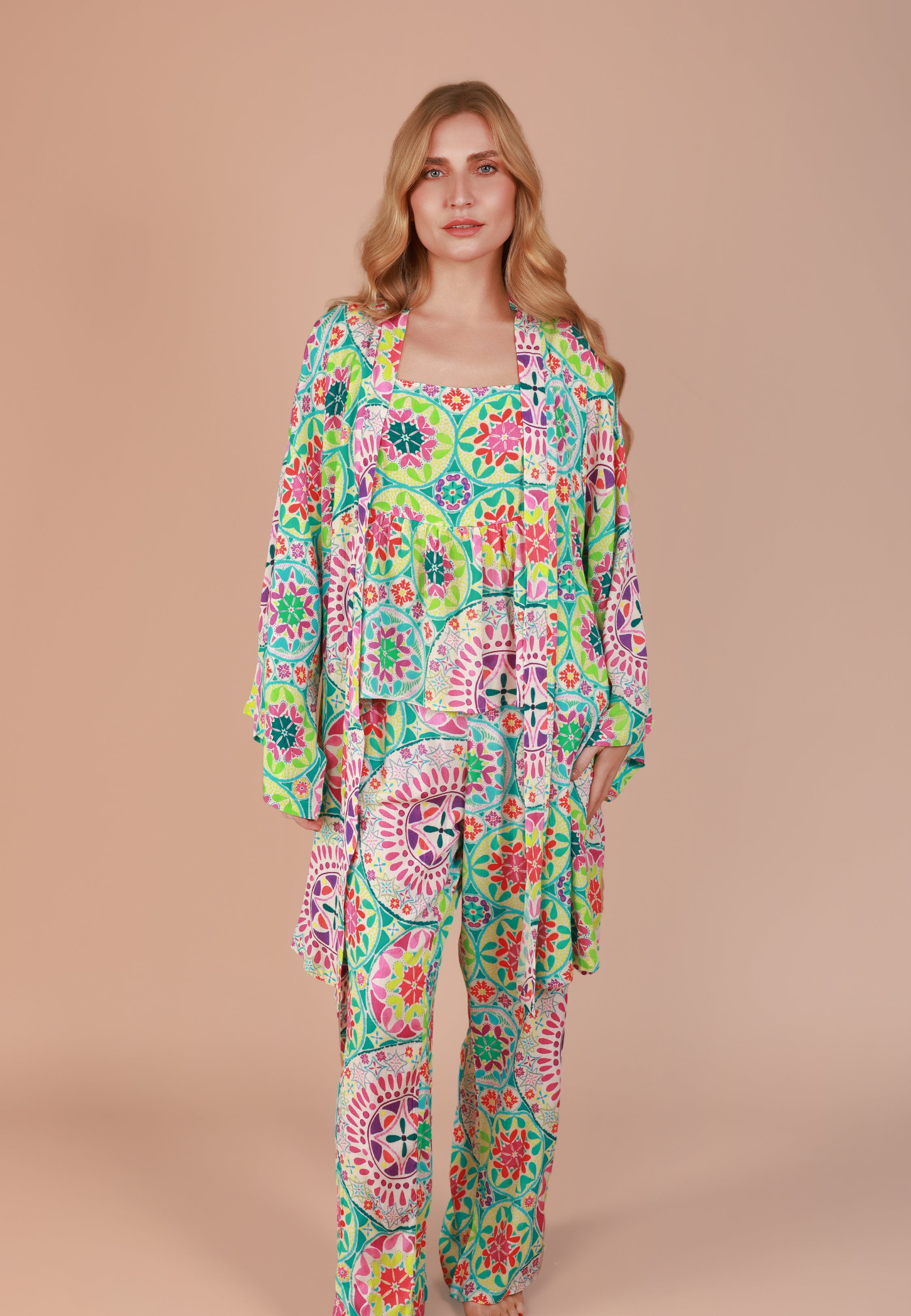 Kimono imprimé mandala | Collection INDIAN ETHNIC