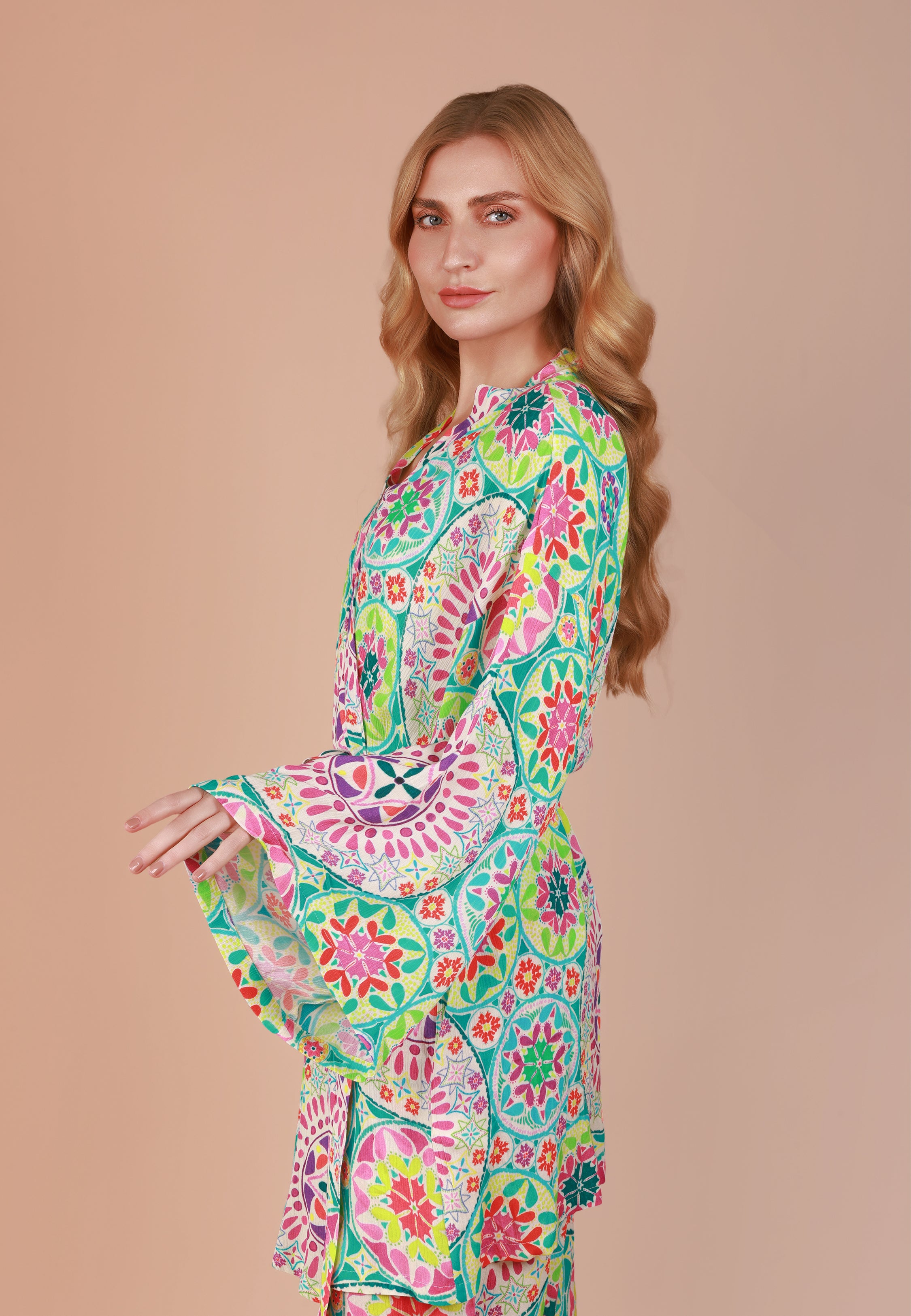 Kimono imprimé mandala | Collection INDIAN ETHNIC