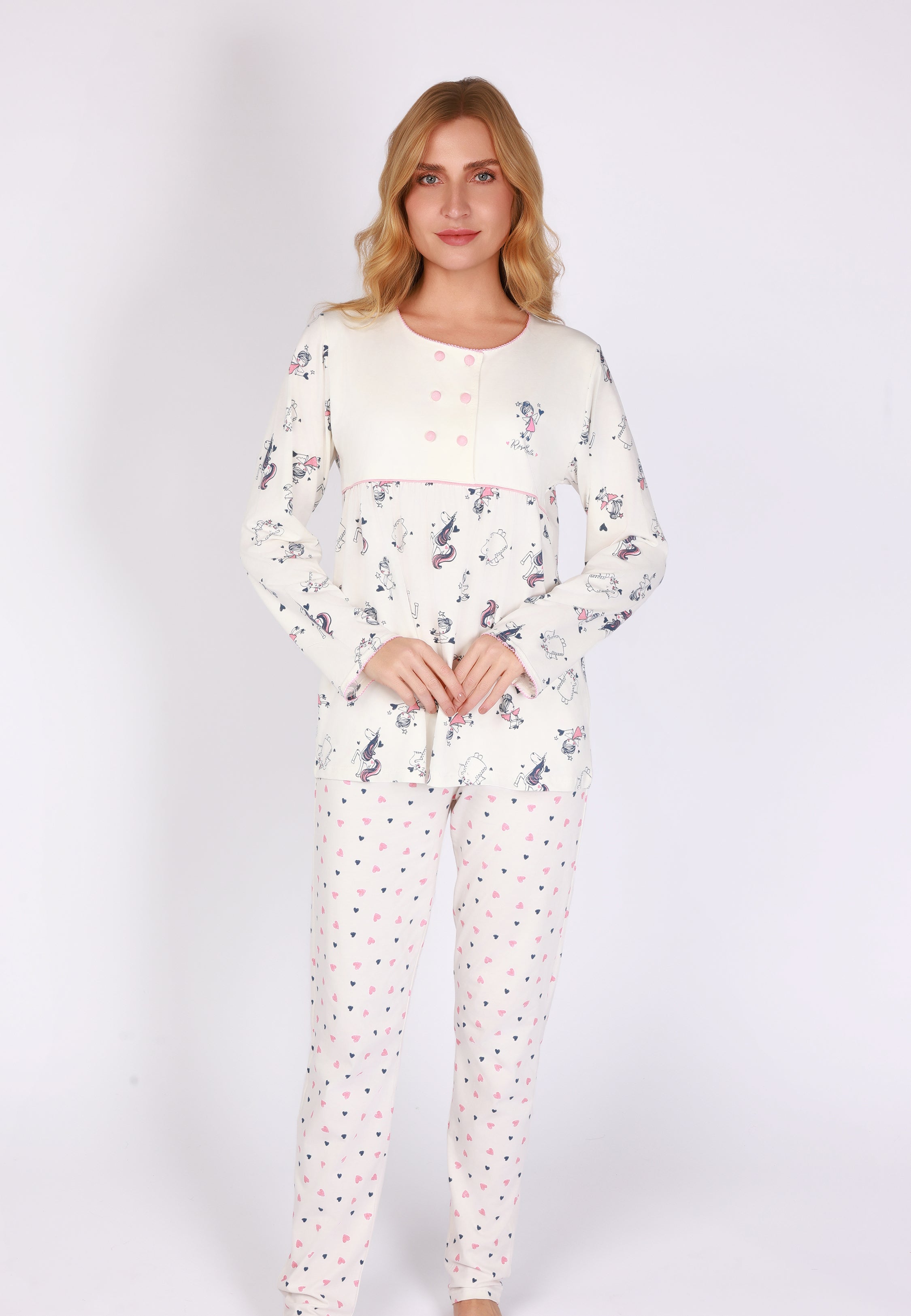 Ensemble pyjama confortable à cœurs | Collection COEUR