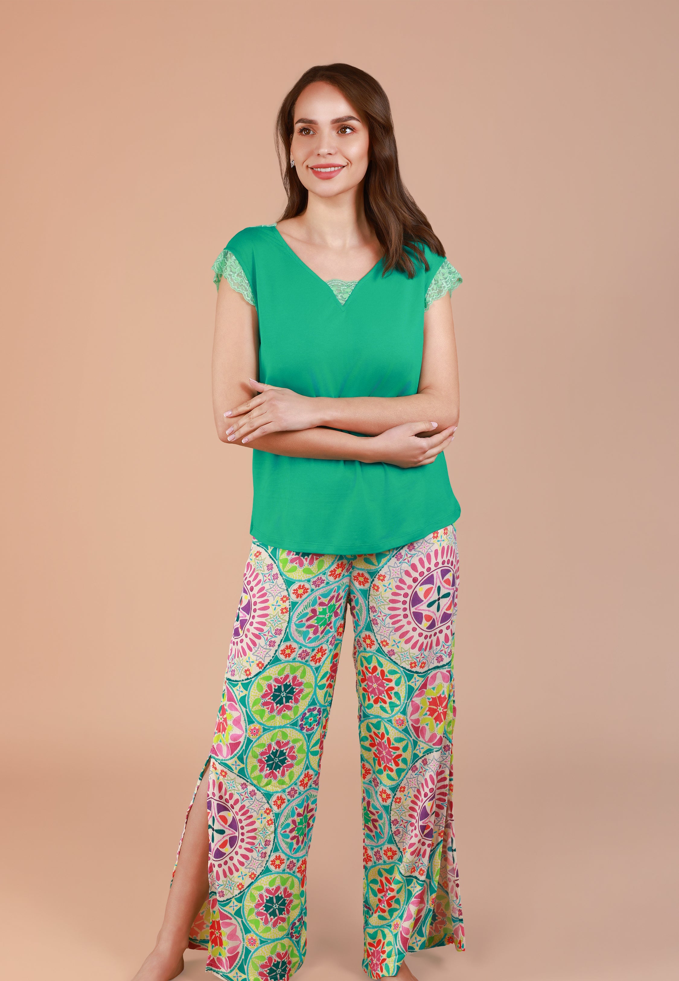 Ensemble pyjama imprimé mandala | Collection INDIAN ETHNIC