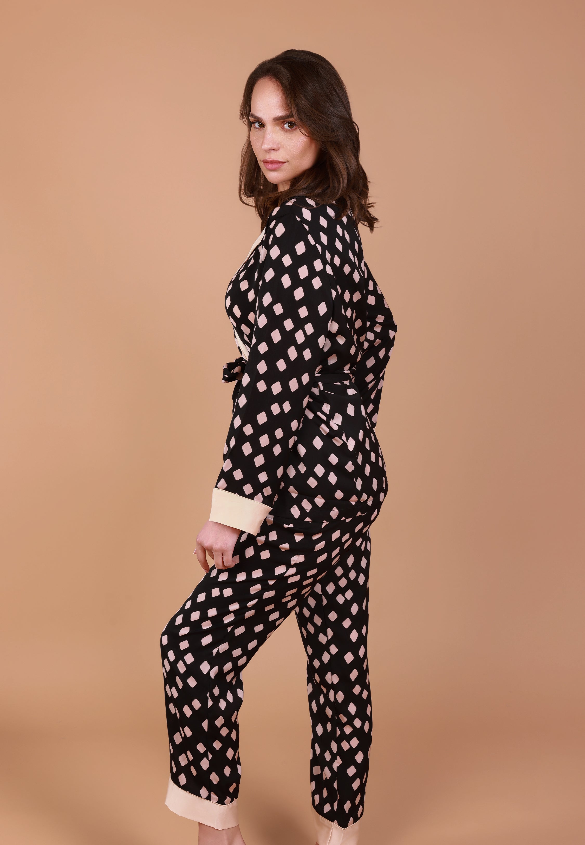 Ensemble Pyjama Ceinturé | Collection HARMONIQUE