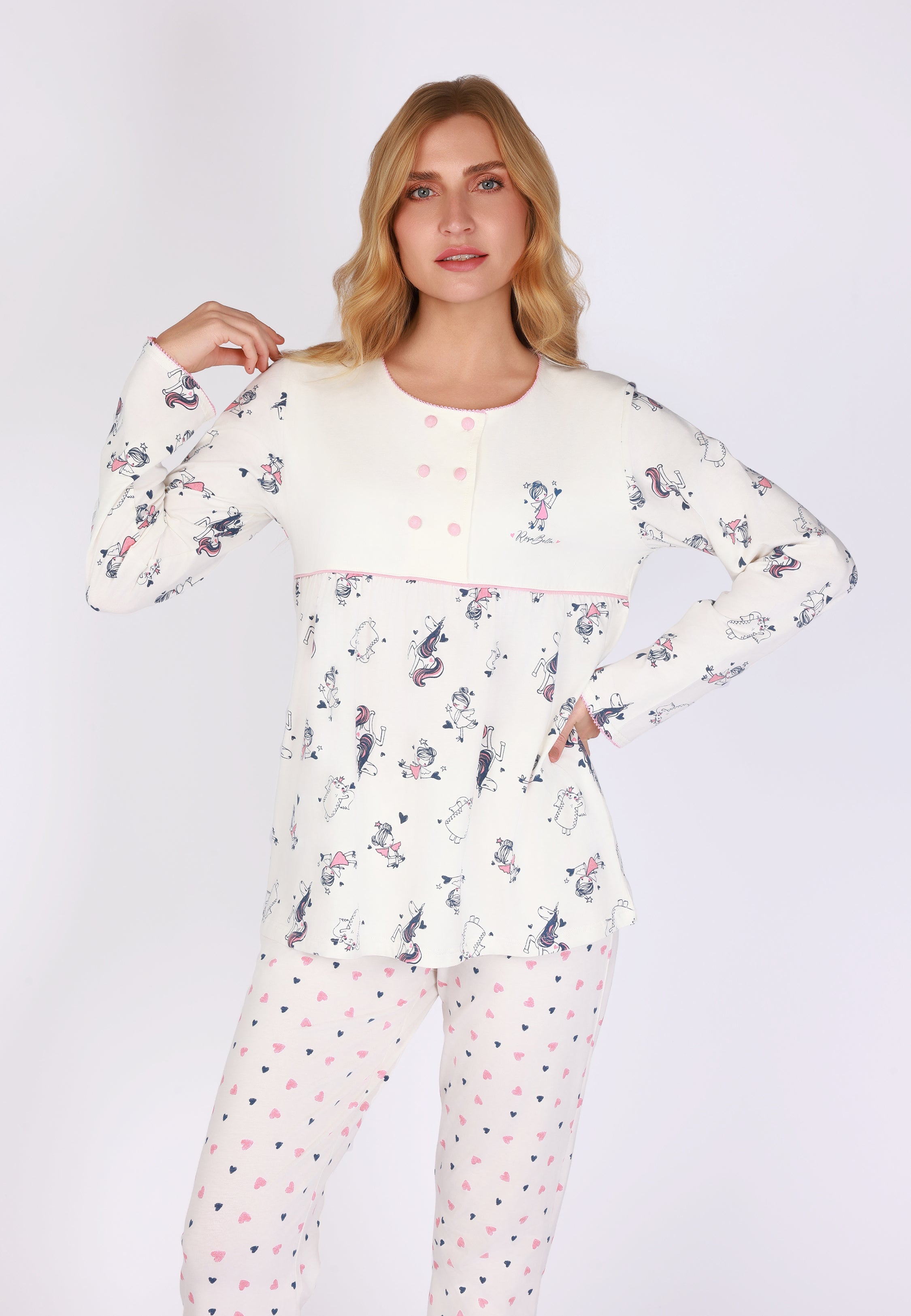 Ensemble pyjama confortable à cœurs | Collection COEUR