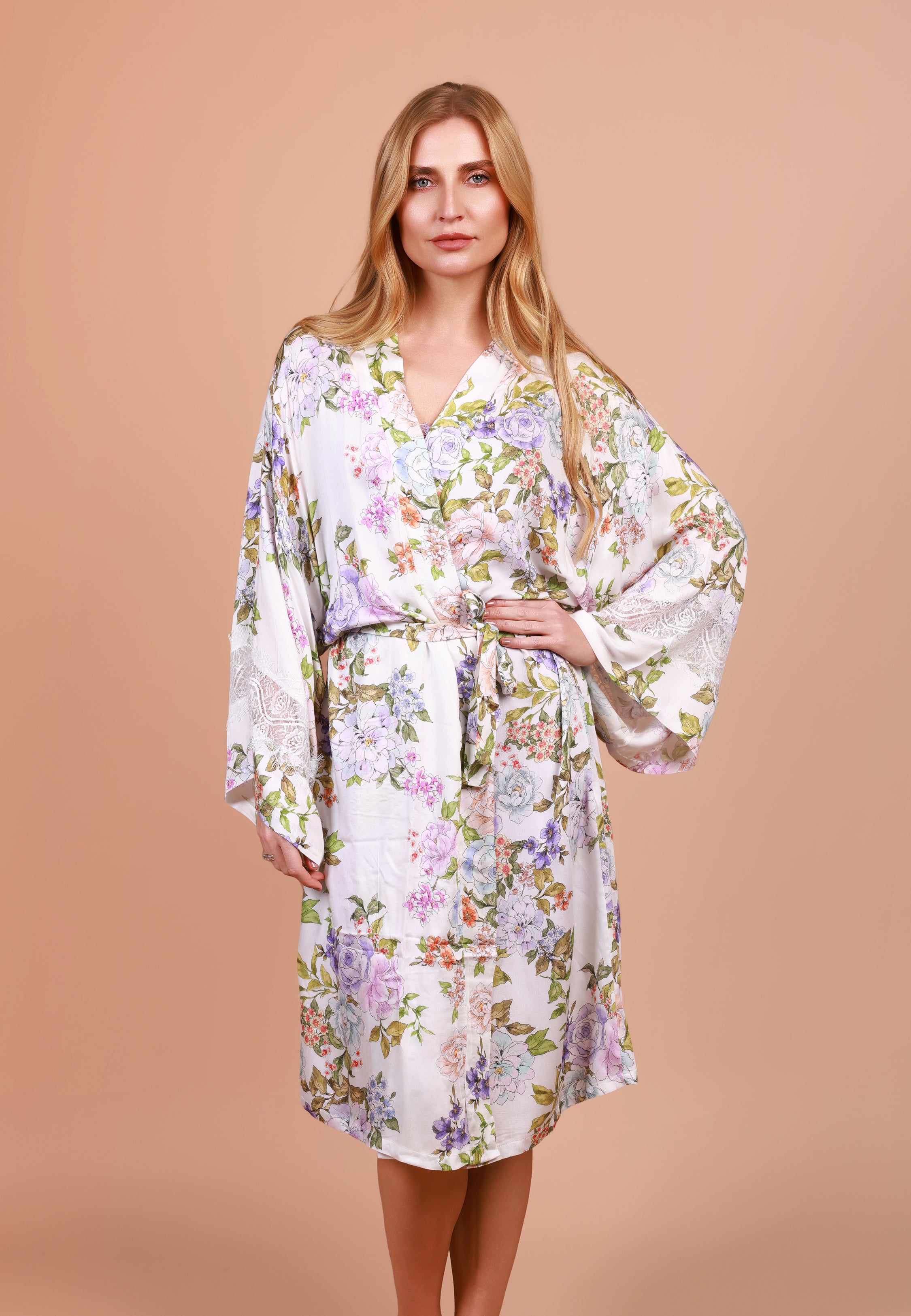 Kimono Long à imprimé floral | Collection Floral Print