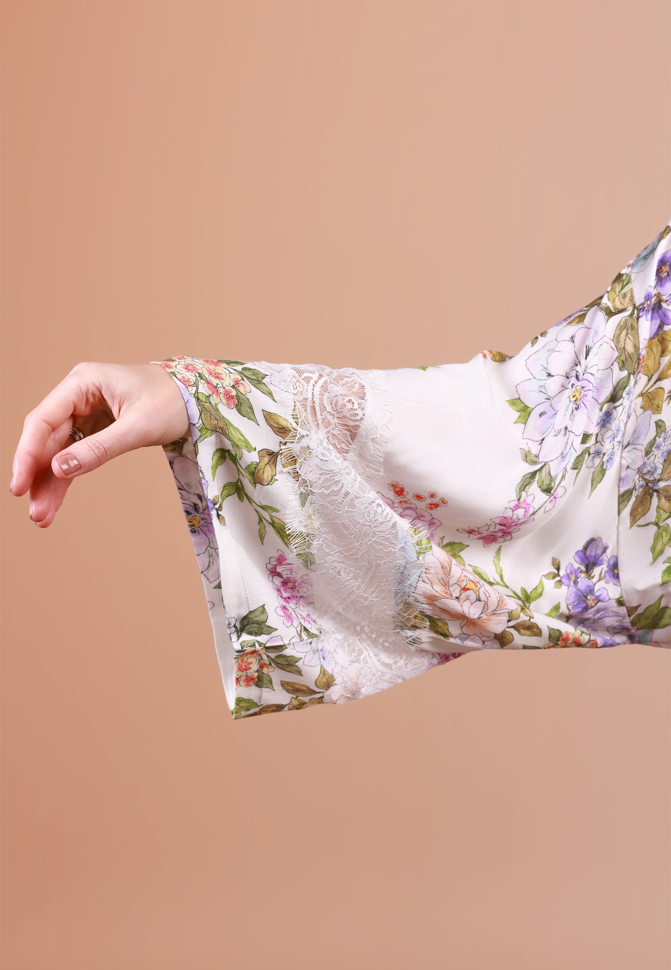 Kimono Long à imprimé floral | Collection Floral Print