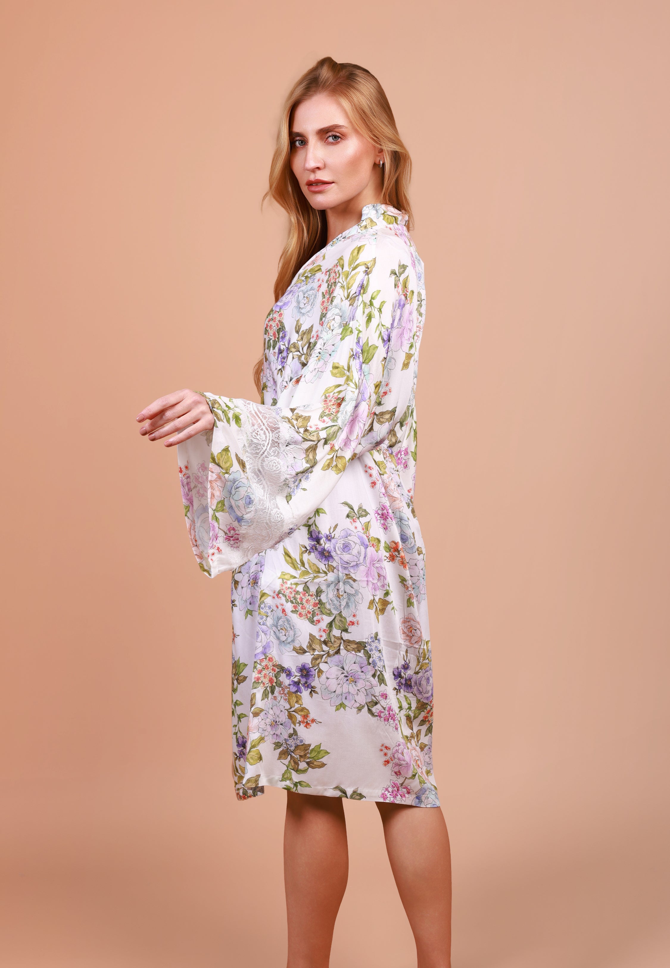 Kimono Long à imprimé floral | Collection Floral Print