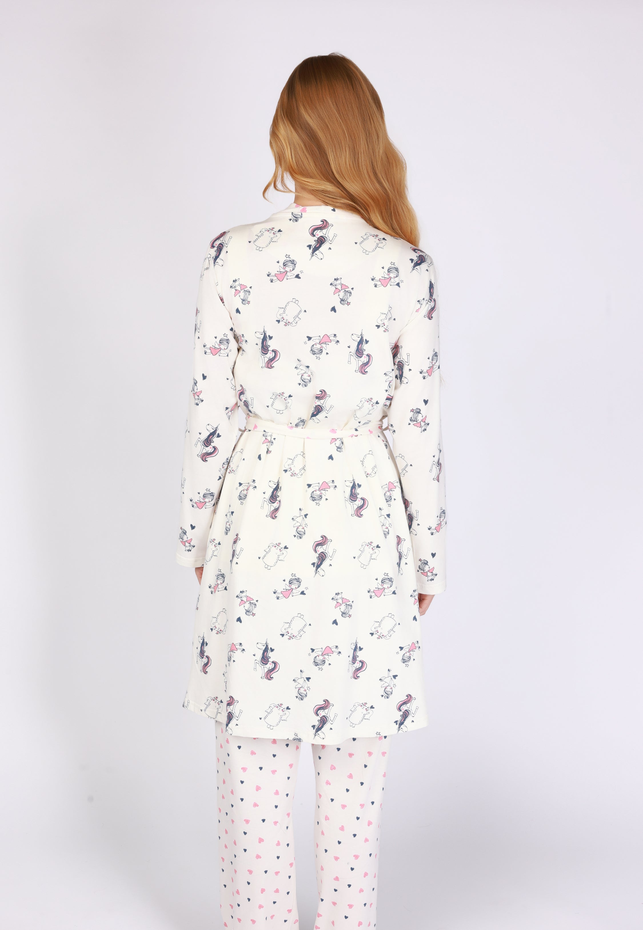 Peignoir à motifs licorne | Collection Coeur