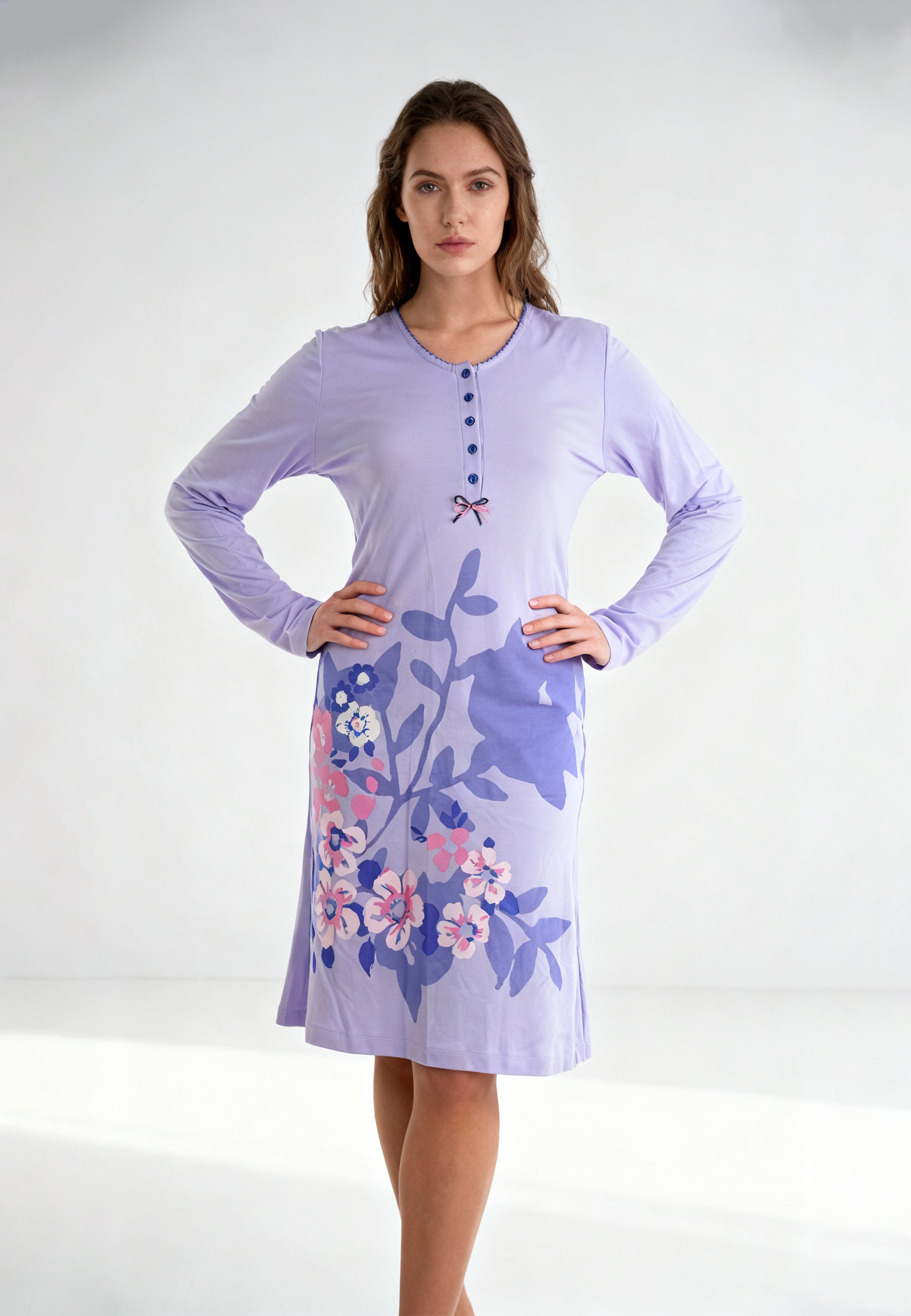 Pyjama Robe Imprimée Florale