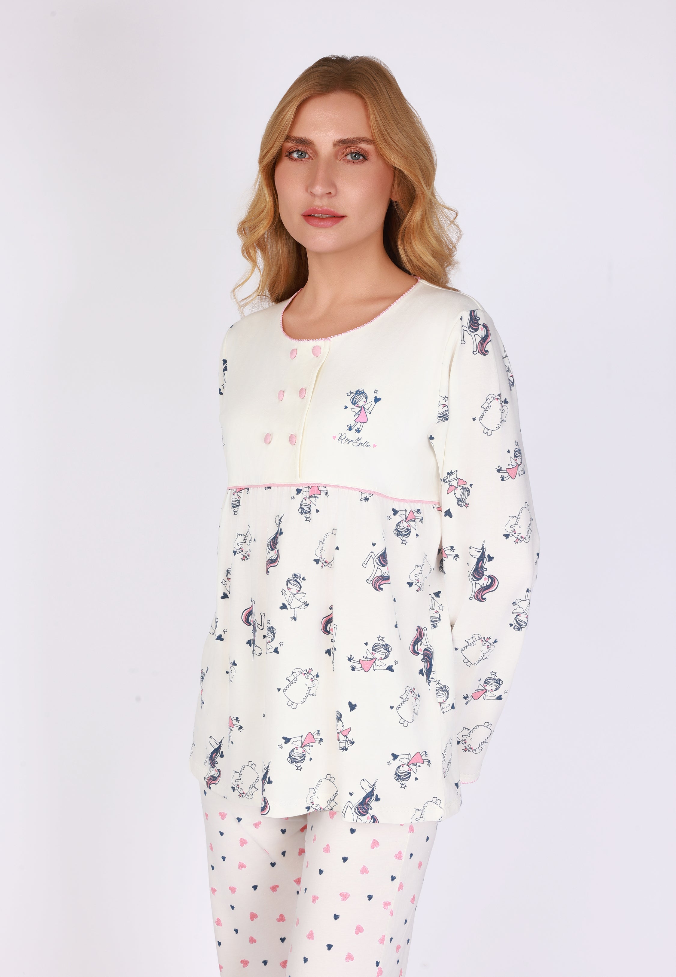 Ensemble pyjama confortable à cœurs | Collection COEUR