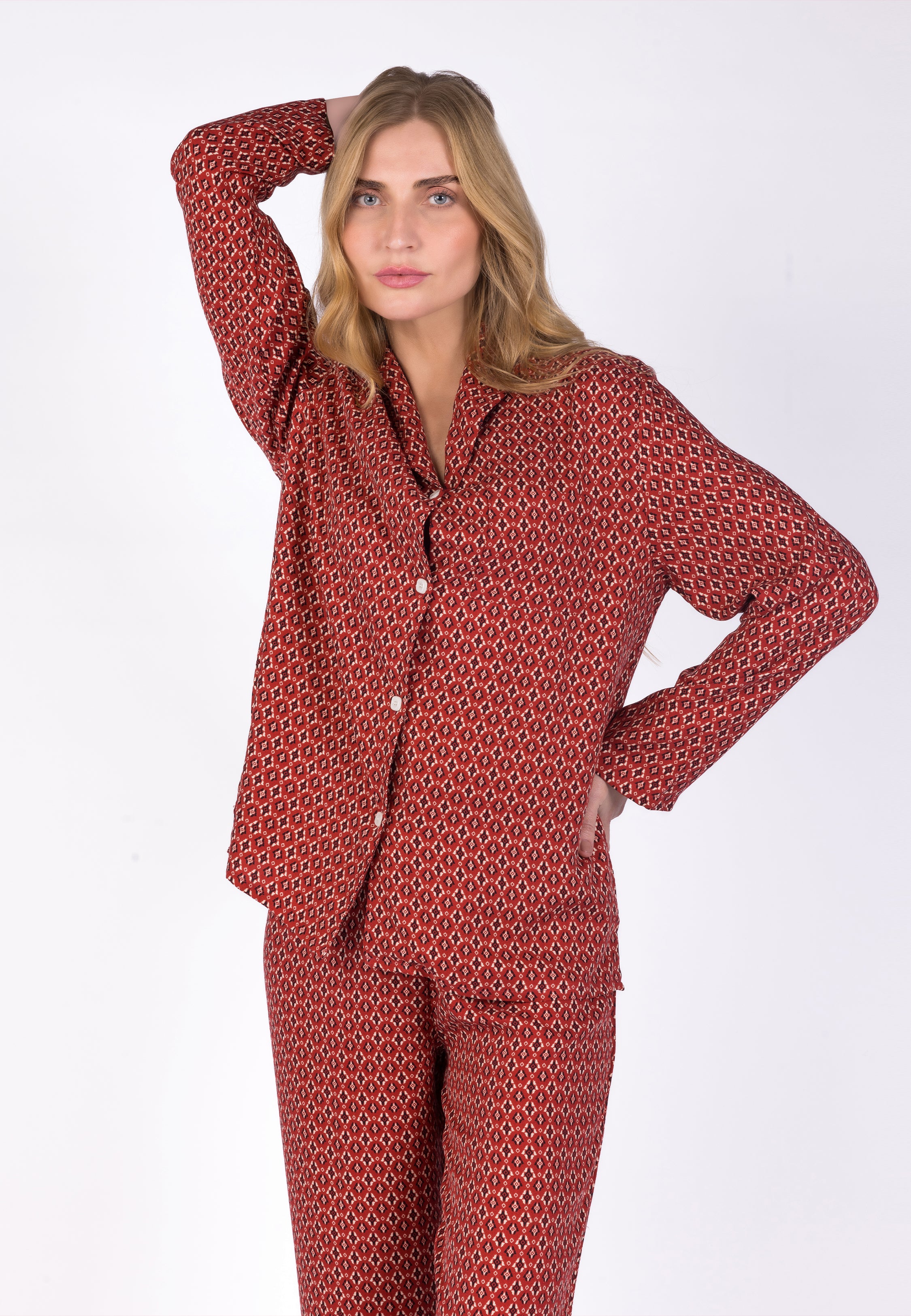 Ensemble Pyjama Style Chemise Classique | Collection Ethnic