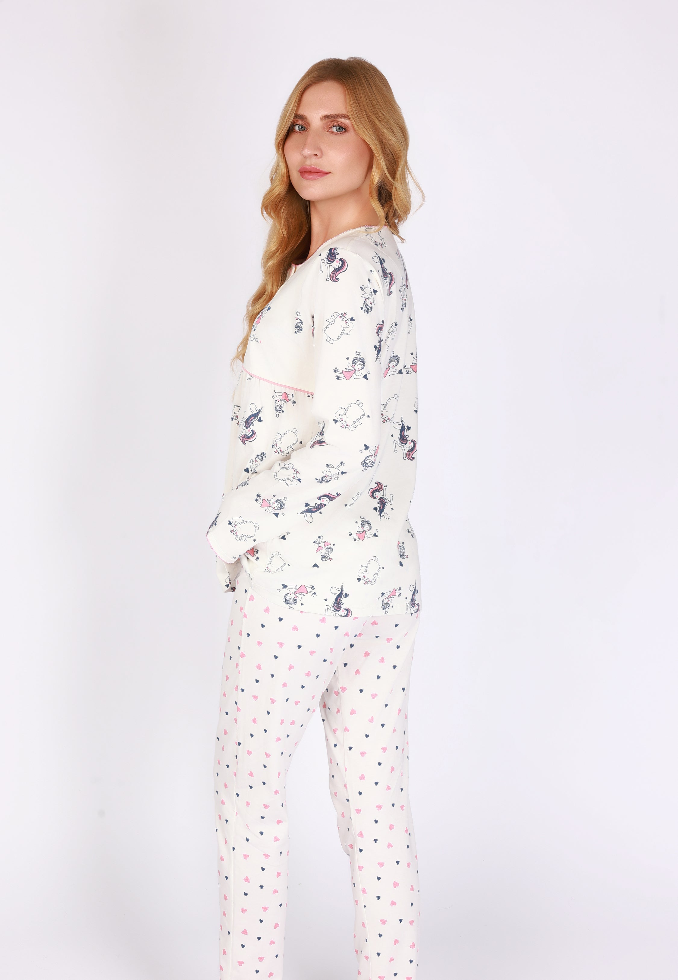 Ensemble pyjama confortable à cœurs | Collection COEUR