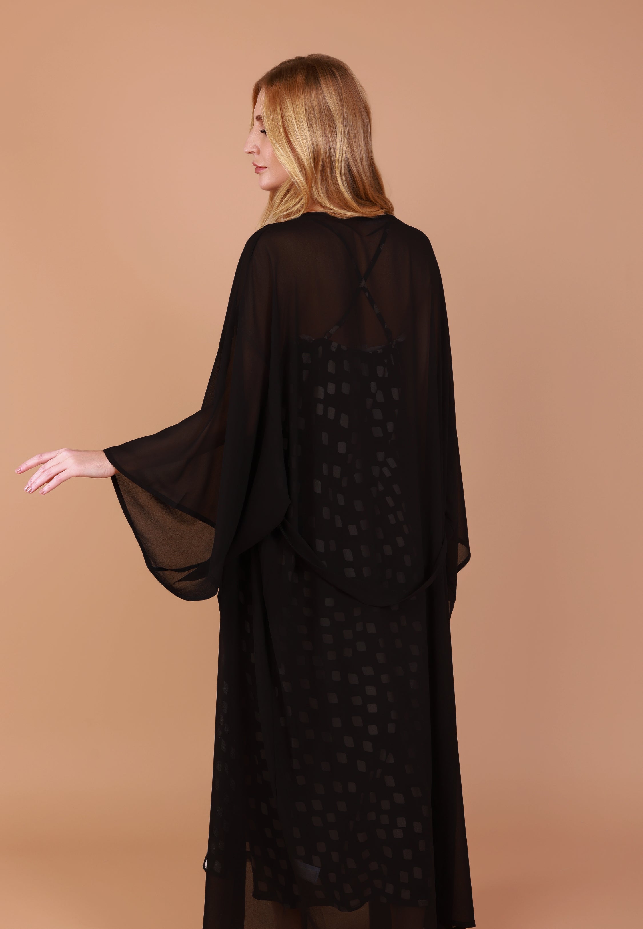 Kimono long fluide à manches larges | Collection Harmonique