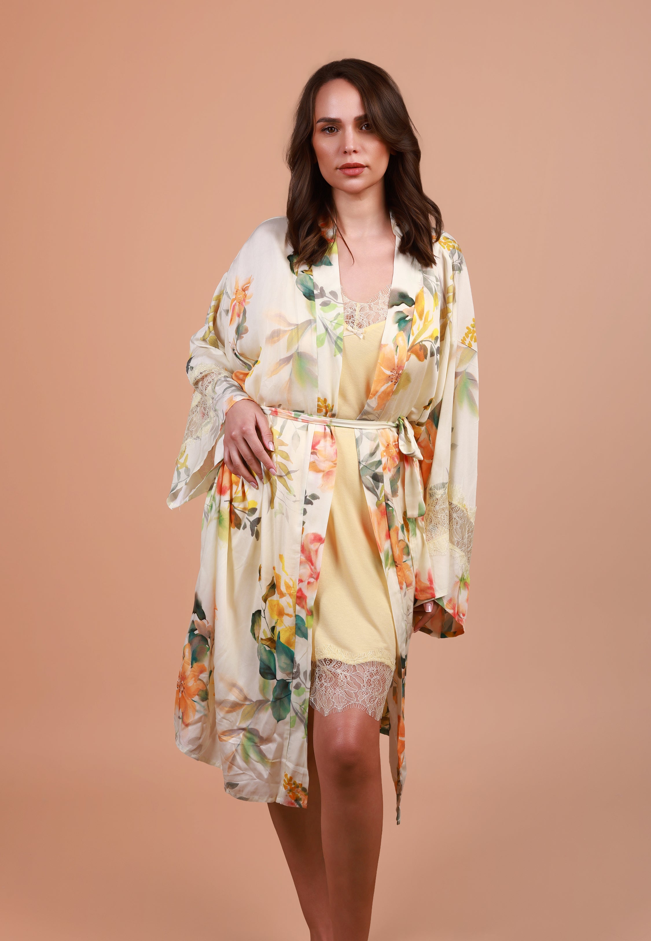 Kimono Long à imprimé floral | Collection Floral Print