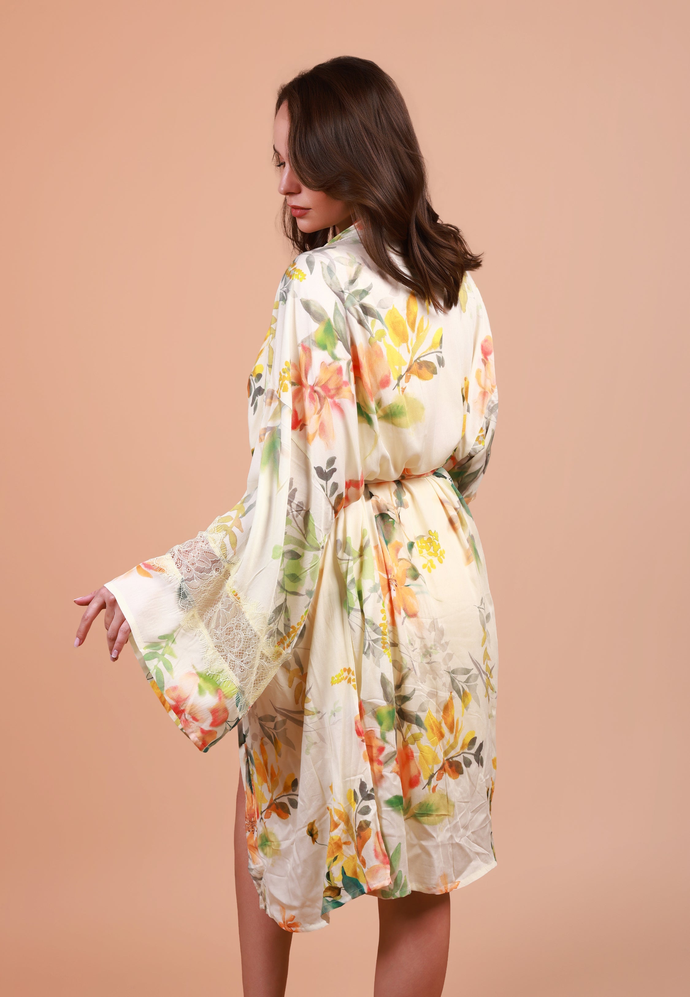 Kimono Long à imprimé floral | Collection Floral Print