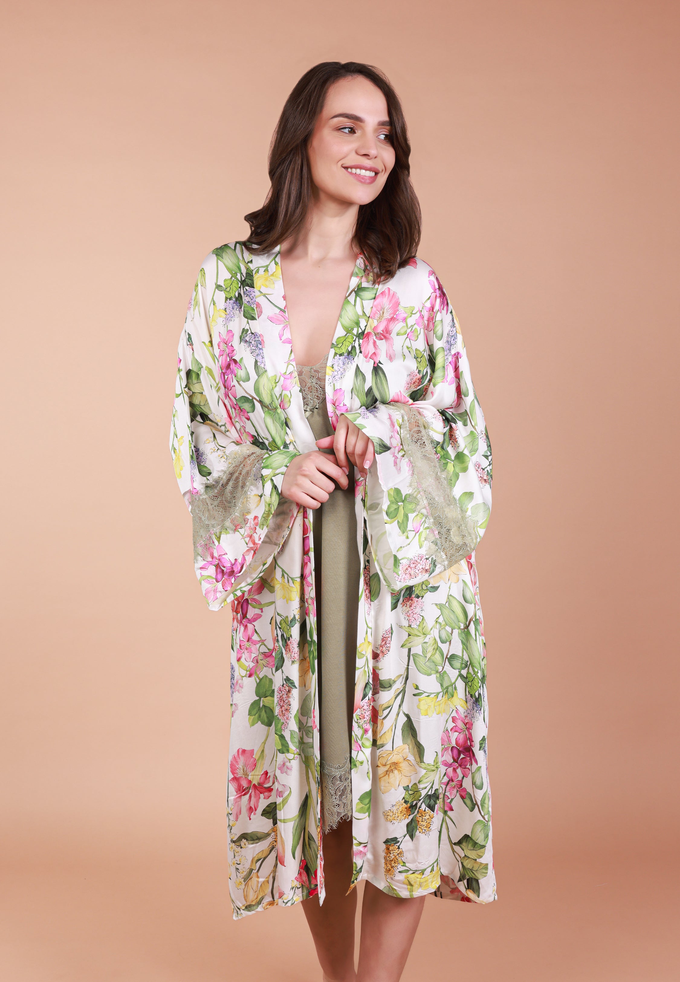 Kimono Long à imprimé floral | Collection Floral Print
