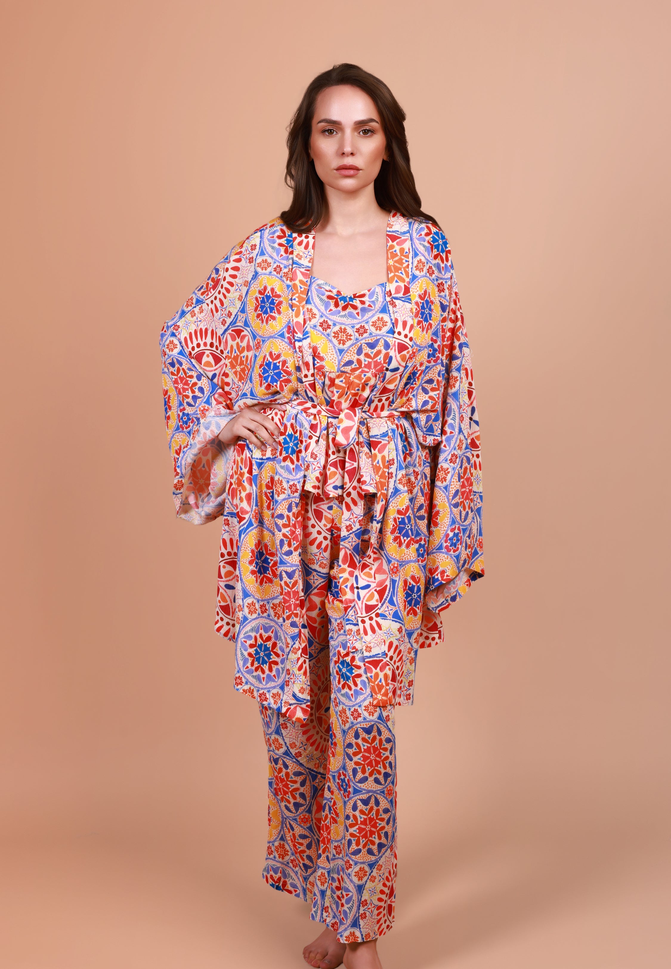 Kimono imprimé mandala | Collection INDIAN ETHNIC