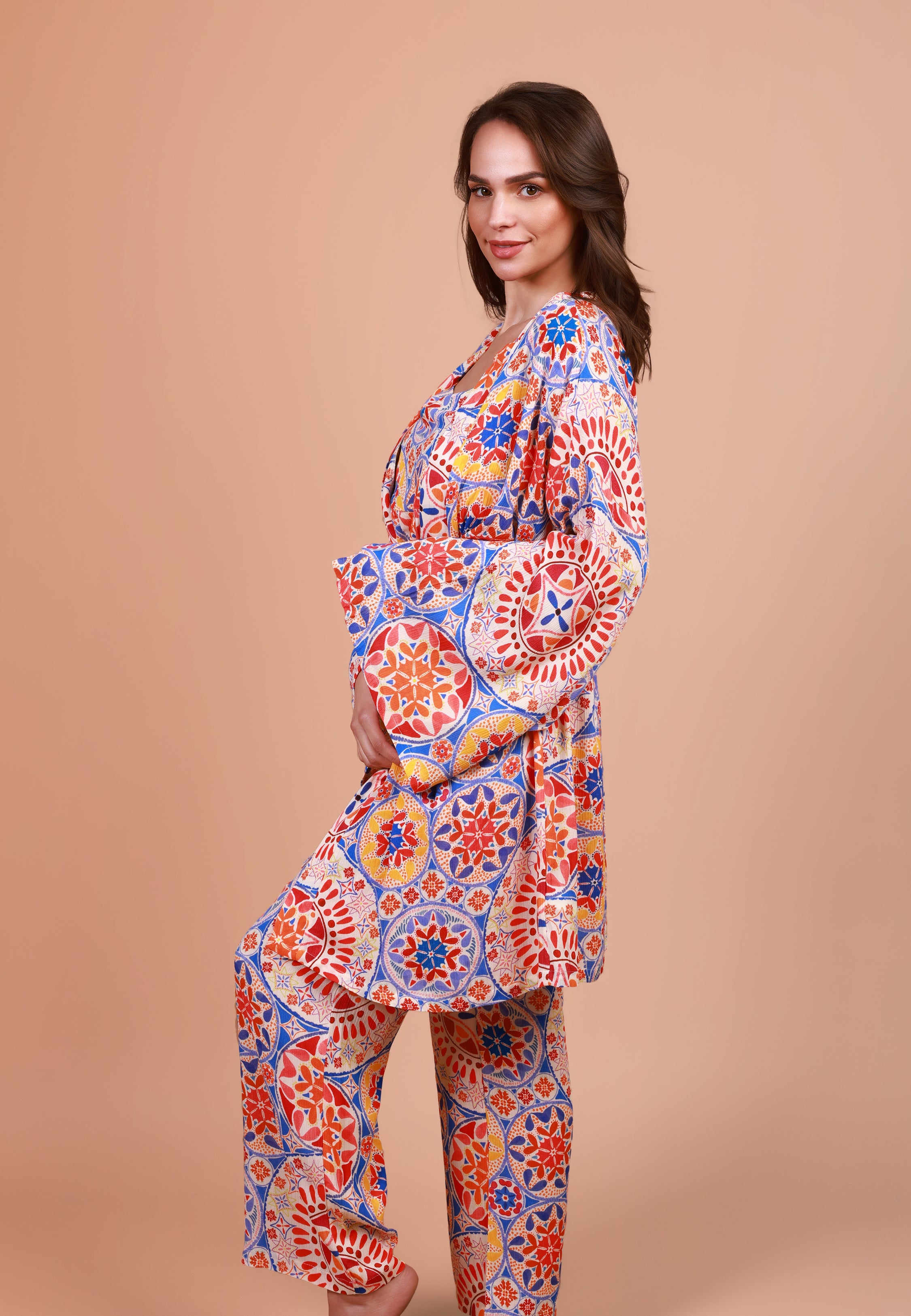 Kimono imprimé mandala | Collection INDIAN ETHNIC