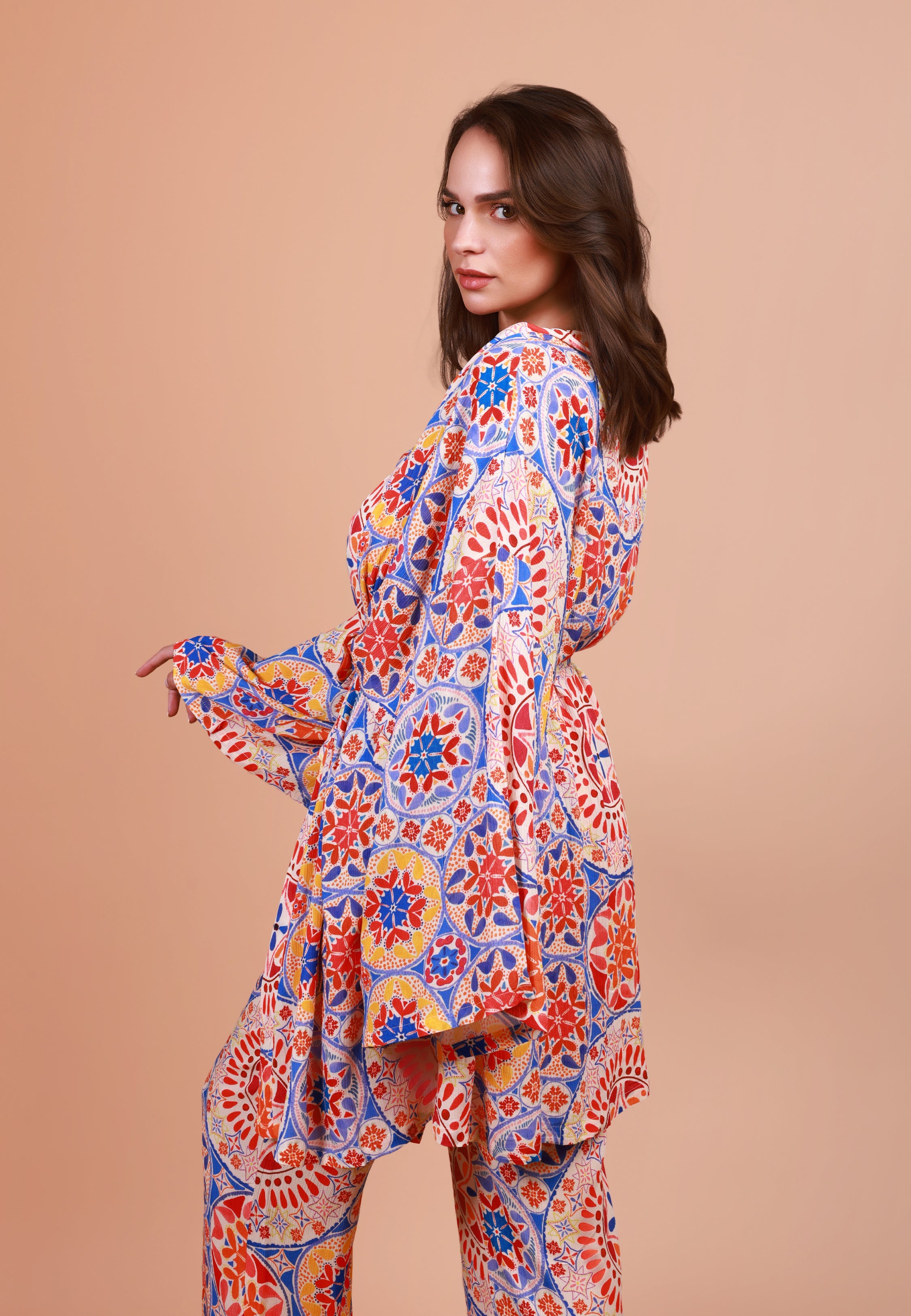 Kimono imprimé mandala | Collection INDIAN ETHNIC