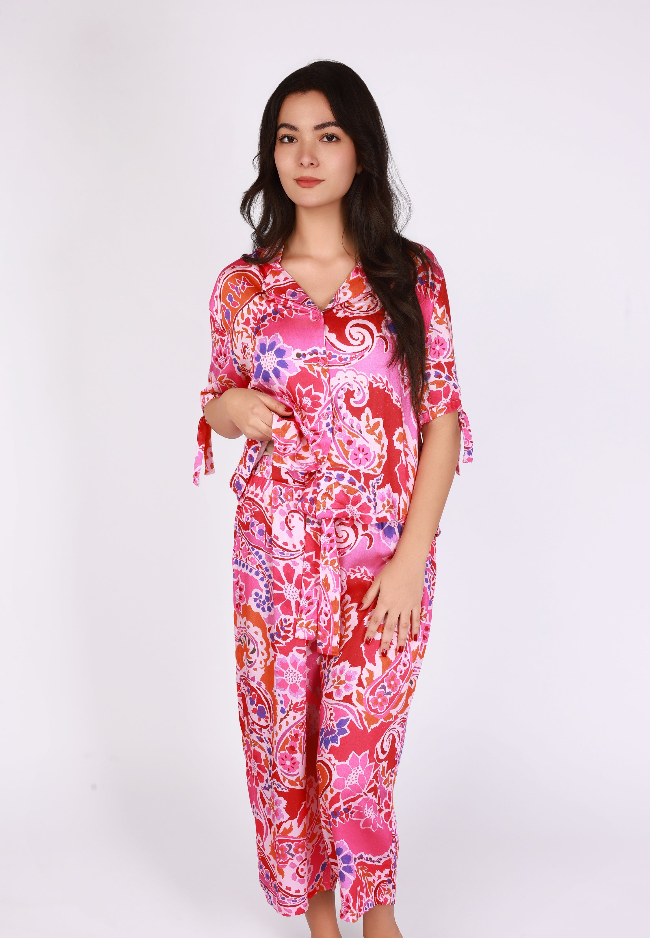 Ensemble pyjama fleuri coloré | Collection Indian Ethnic