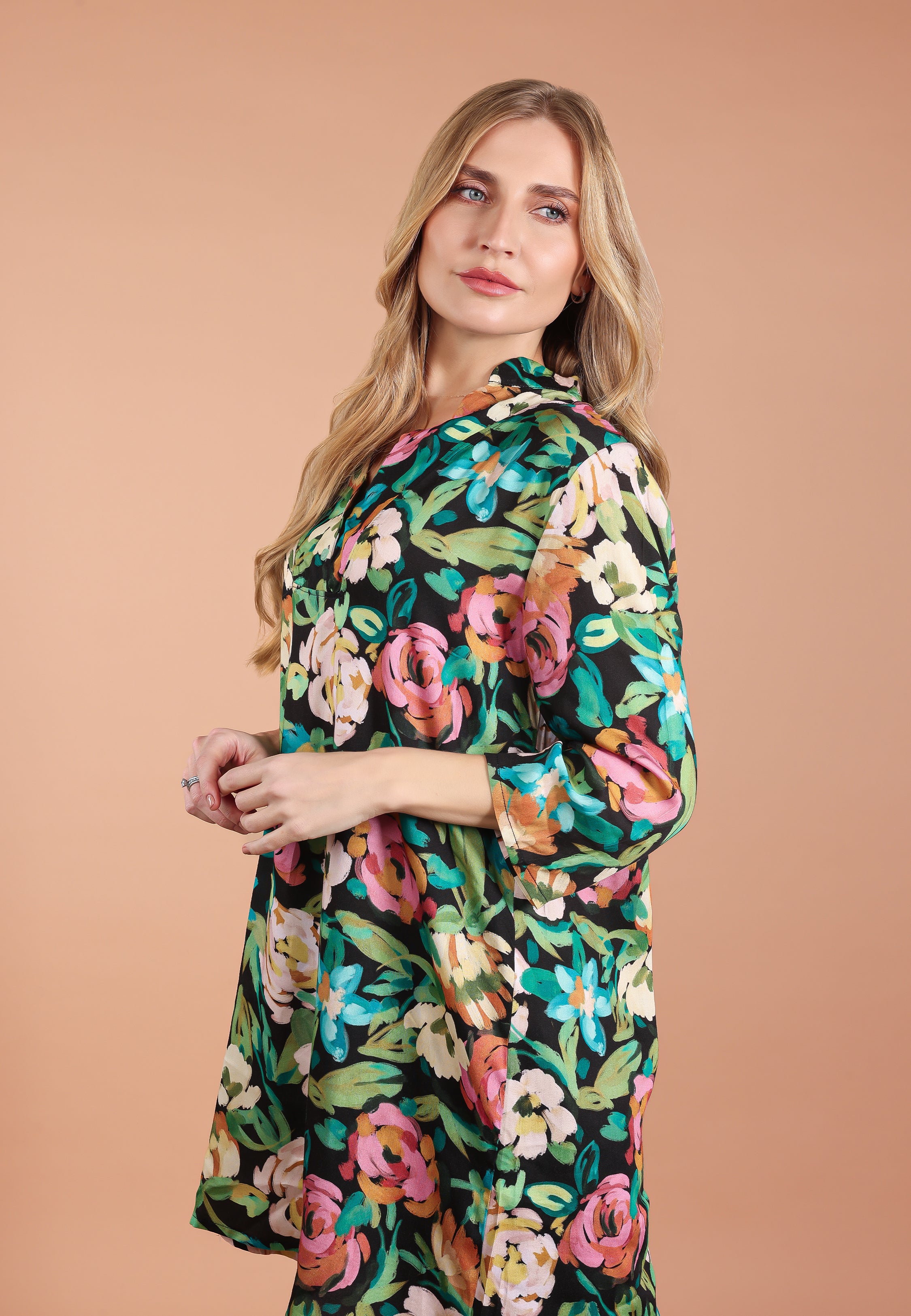 Ensemble pyjama long | Collection INDIAN ETHNIC FLOWERS