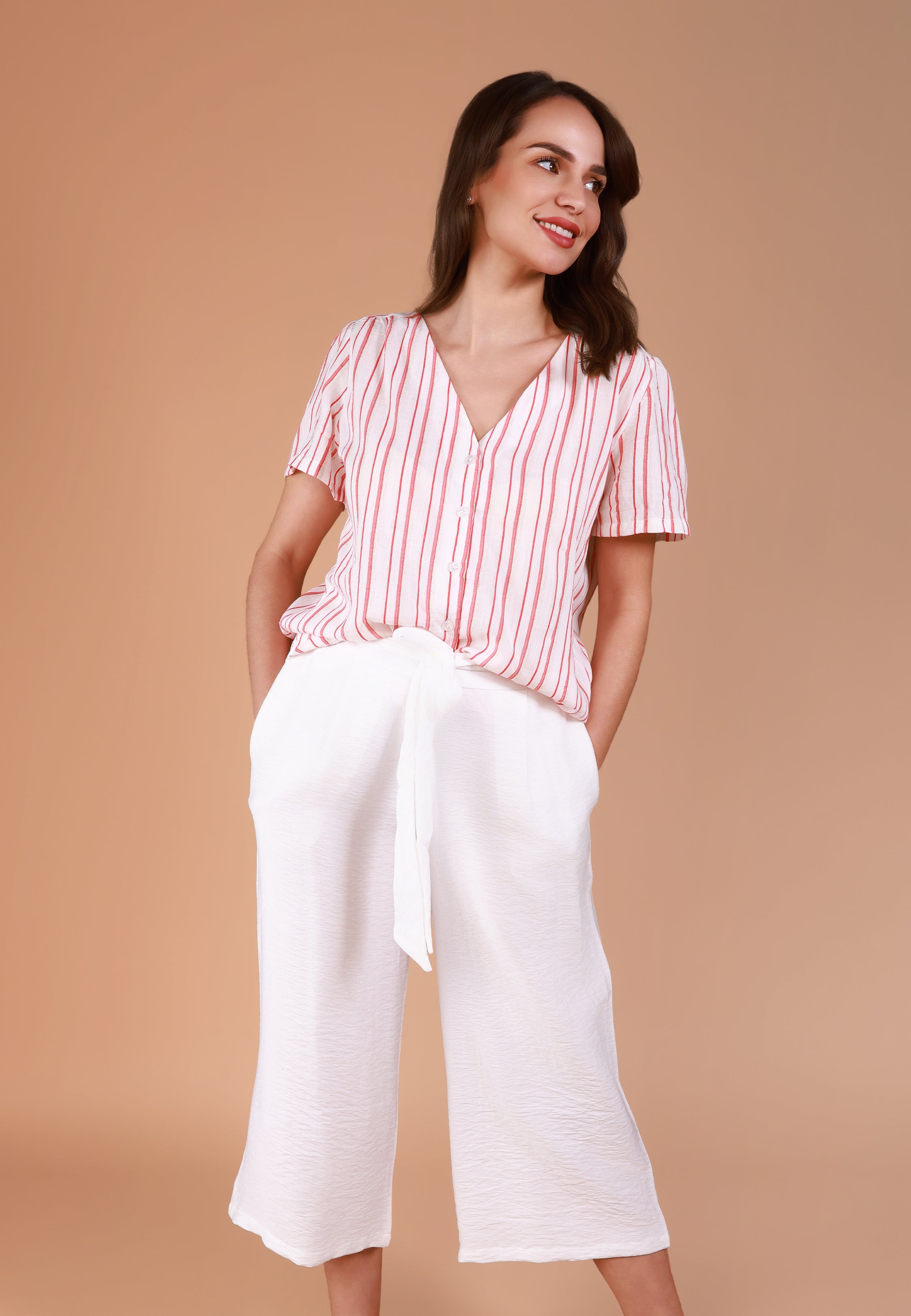 Ensemble rayé rouge | Collection Ethnic