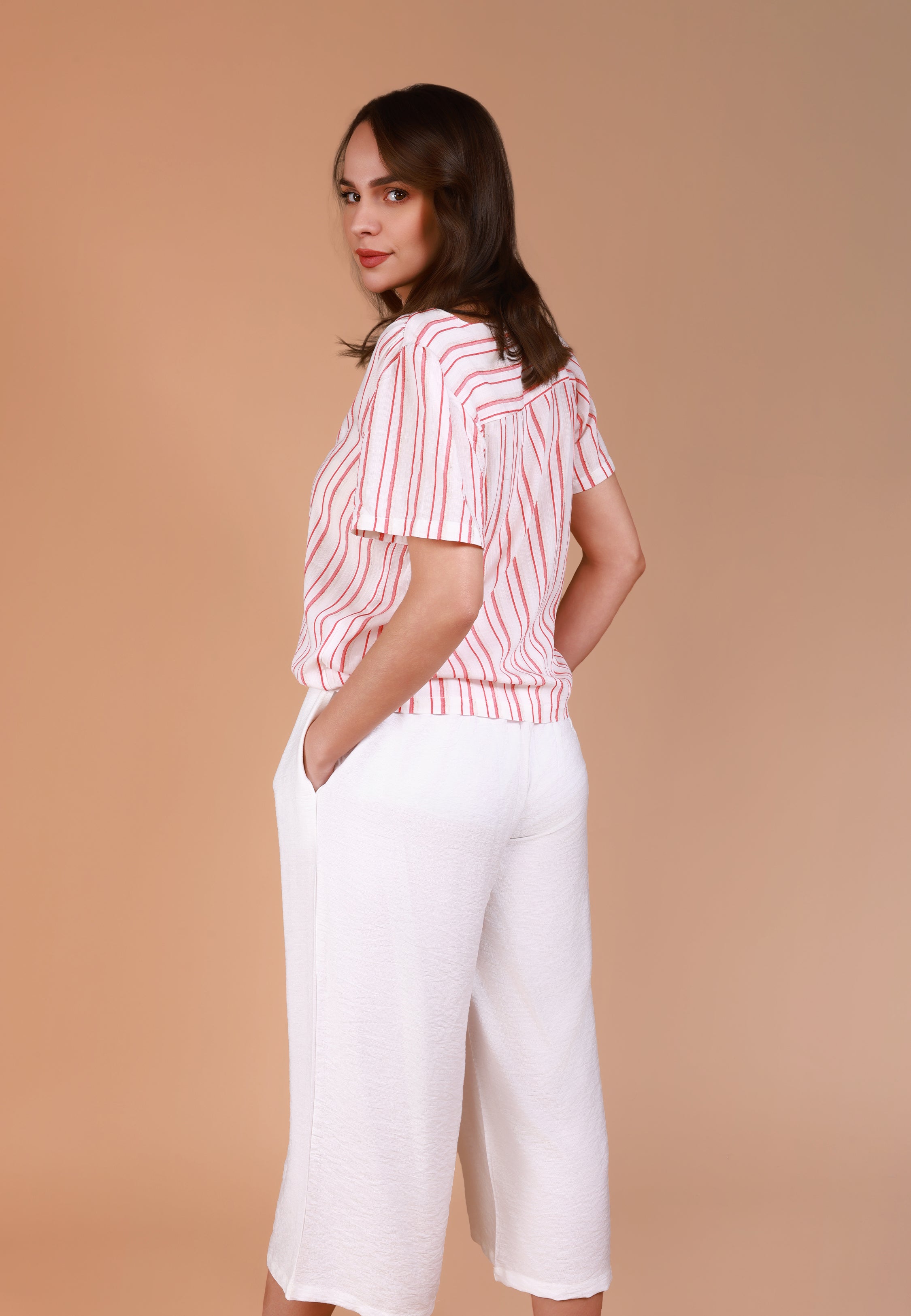 Ensemble rayé rouge | Collection Ethnic