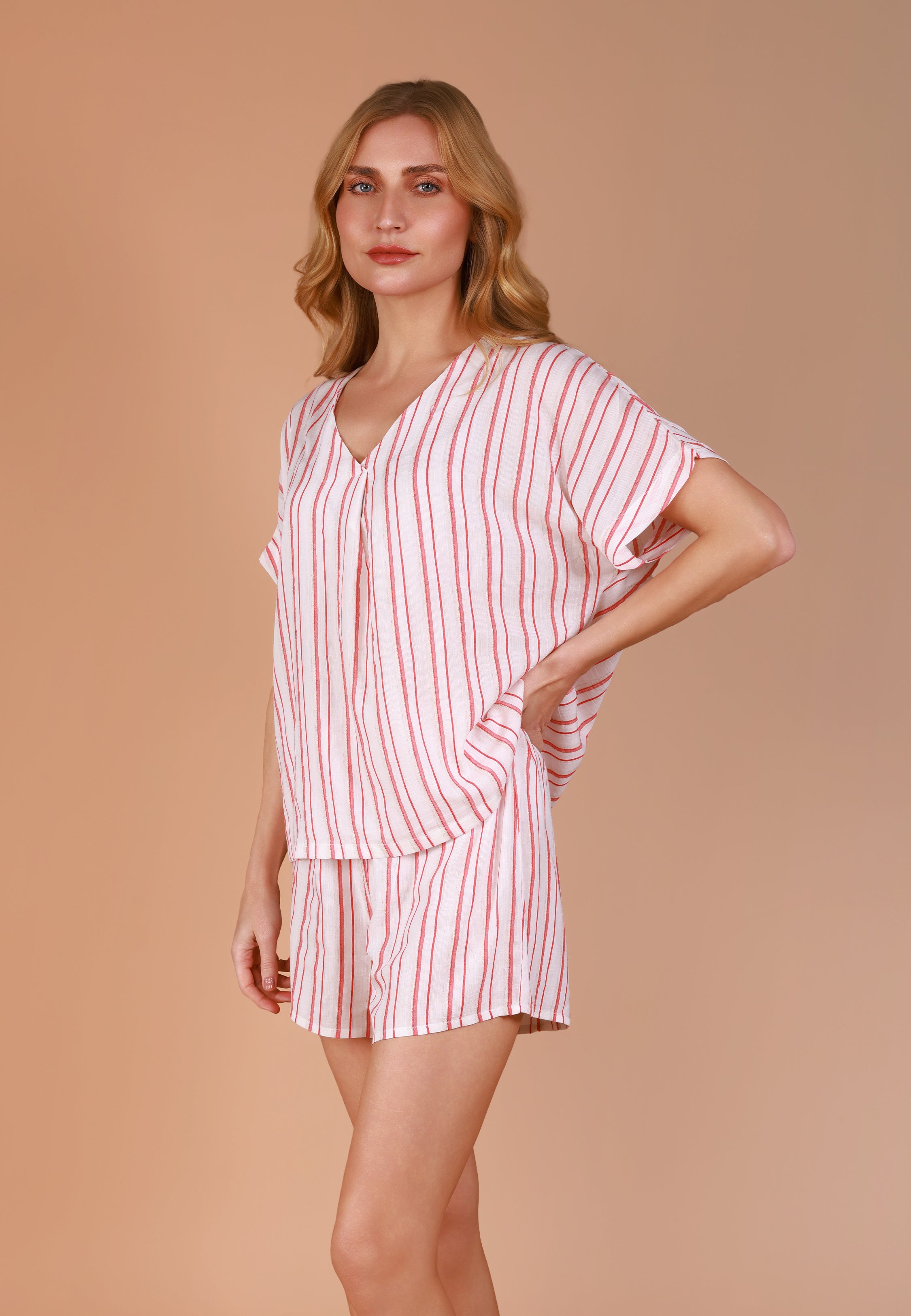 Pyjama shorty rayé | Collection Ethnic